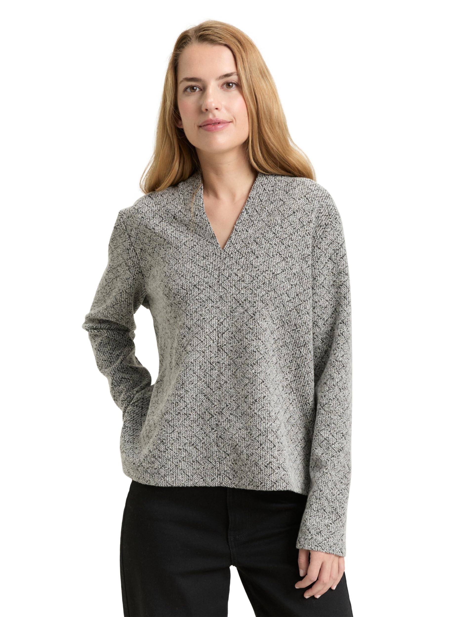 tom-tailor-damen-sweatshirt-1049010-mit-v-ausschnitt-regular-fit image 4