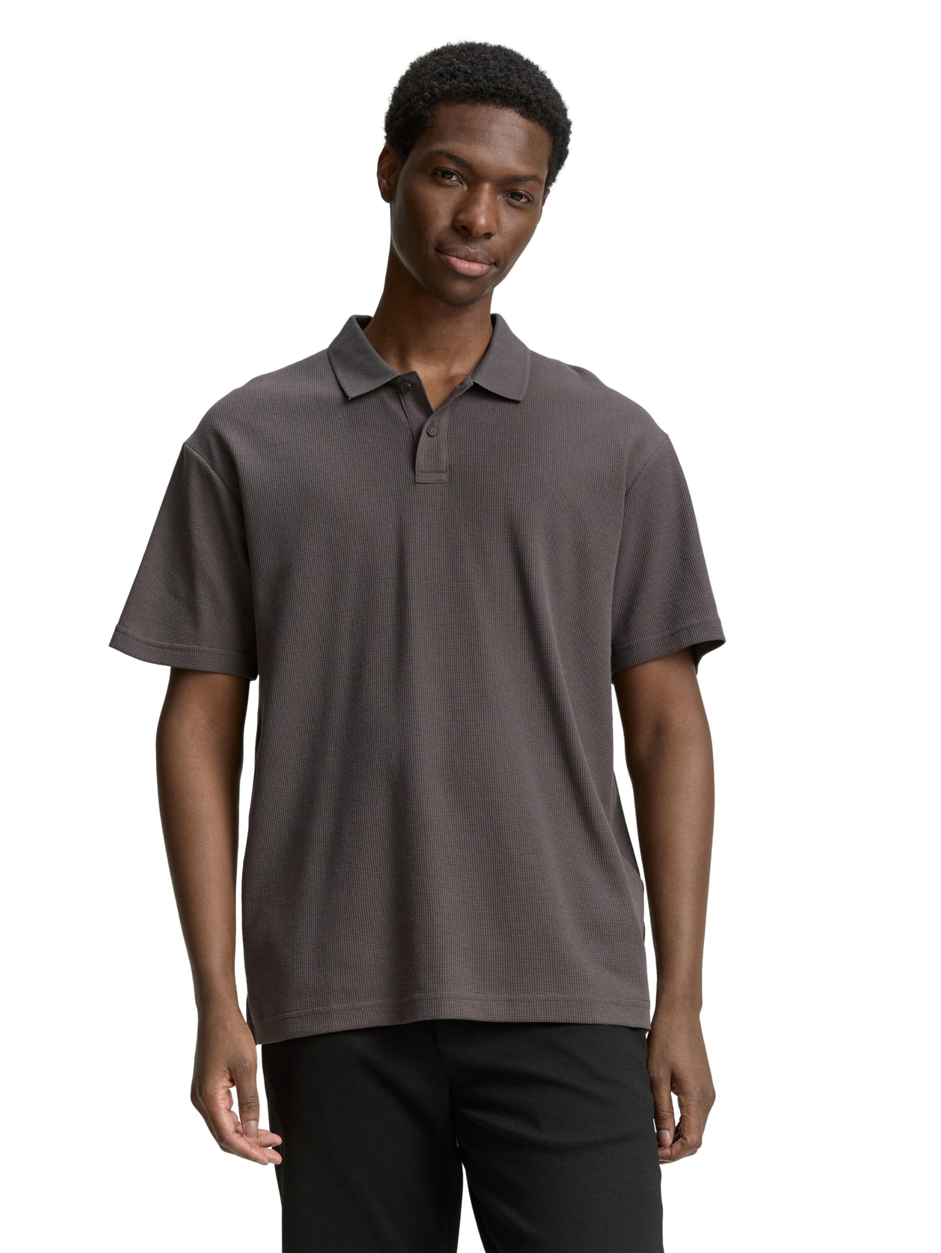 tom-tailor-denim-herren-relaxed-fit-poloshirt-mit-waffelstruktur image 1