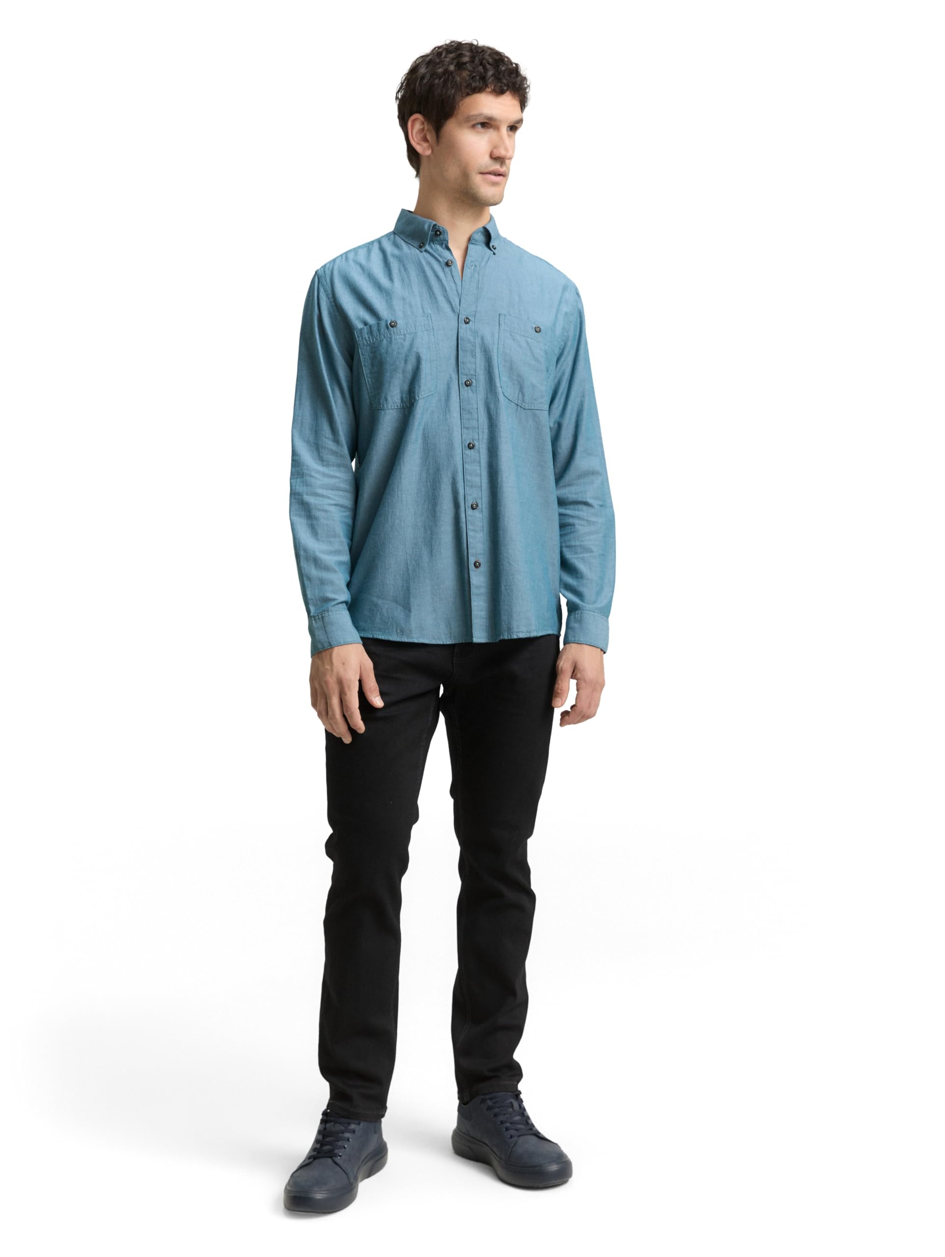 tom-tailor-1048445-herren-regular-fit-hemd-fischgr-tmuster-1er-pack image 2