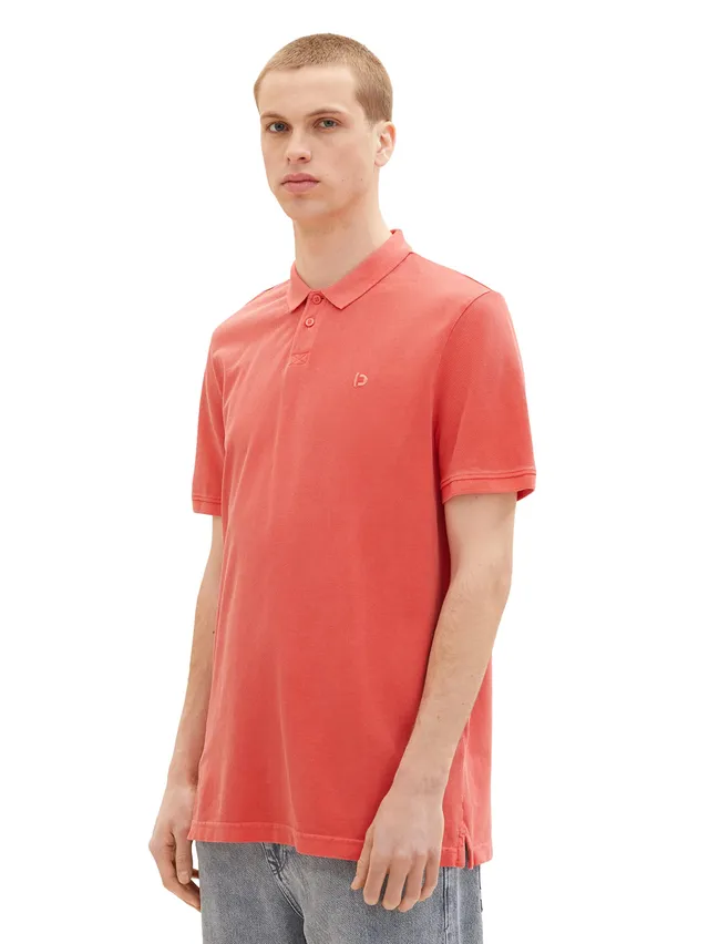 tom-tailor-denim-herren-overdye-poloshirt-mit-logo-stickerei image 1