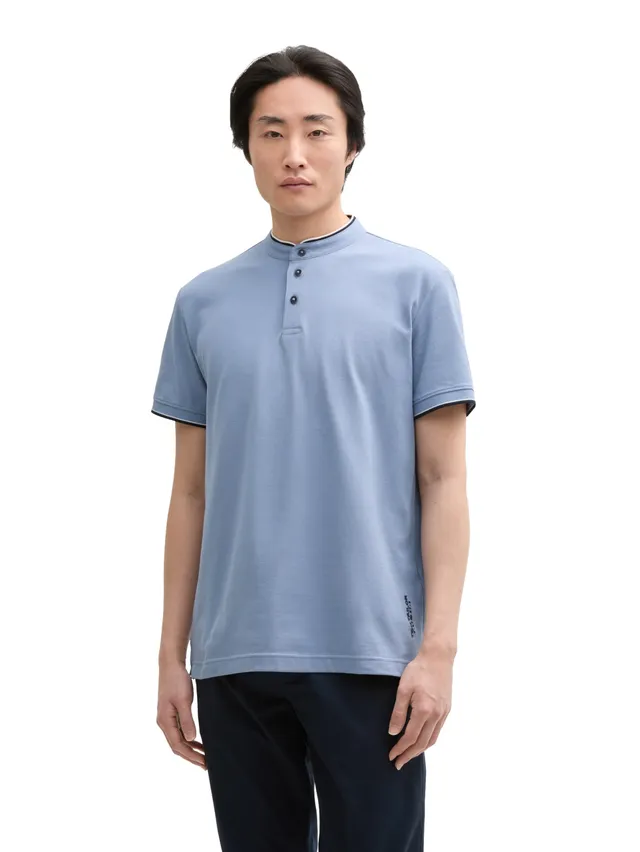 tom-tailor-herren-piqu-poloshirt-mit-stehkragen image 1