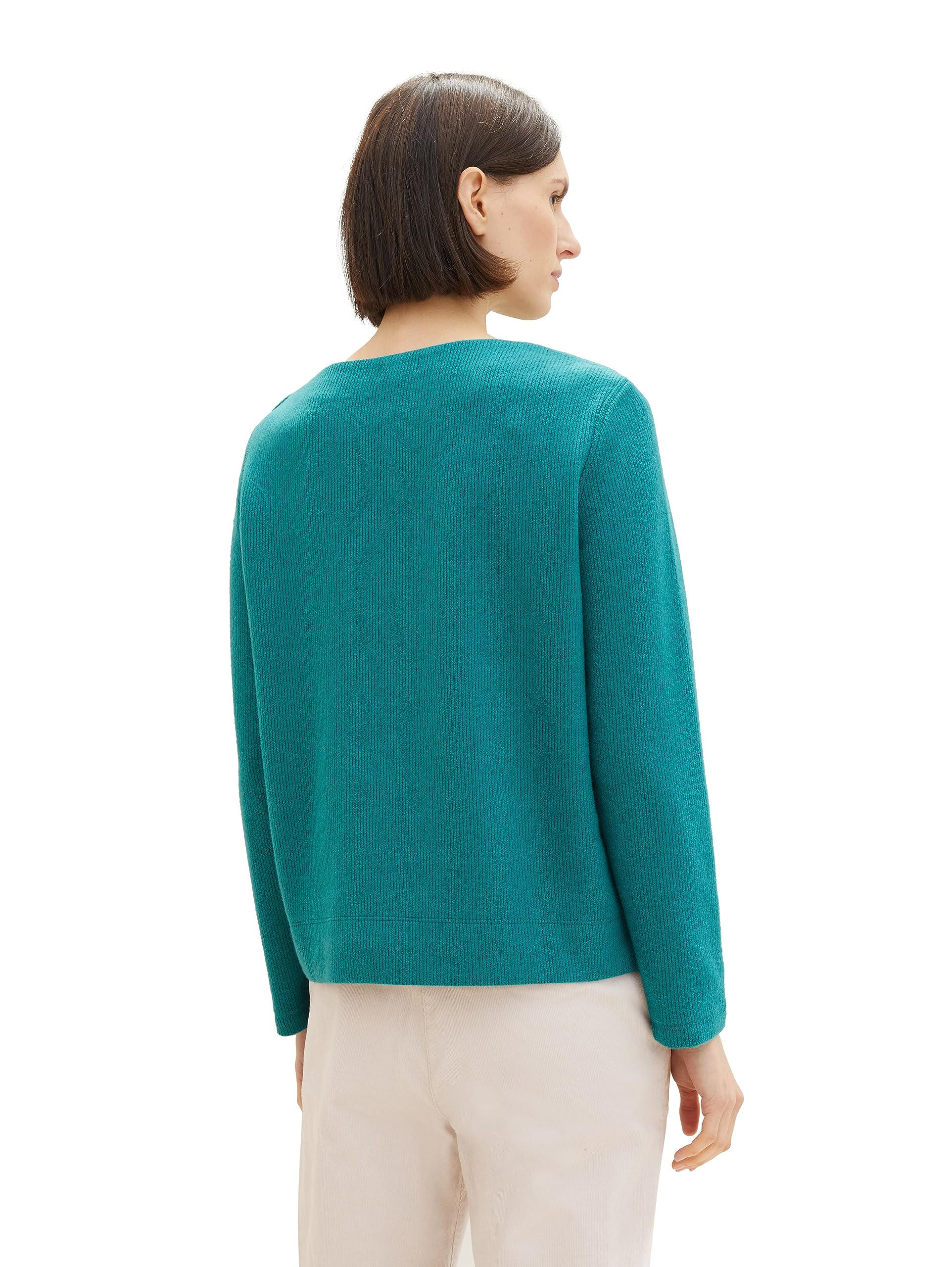 tom-tailor-damen-sweatshirt-mit-knopfleiste image 2