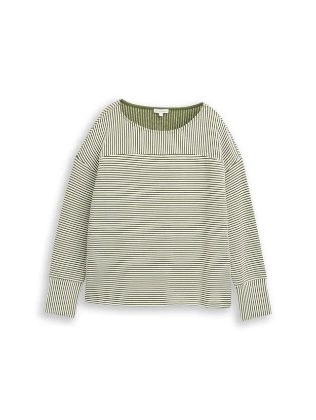 tom-tailor-damen-1048496-sweatshirt-mit-ottoman-struktur image 1