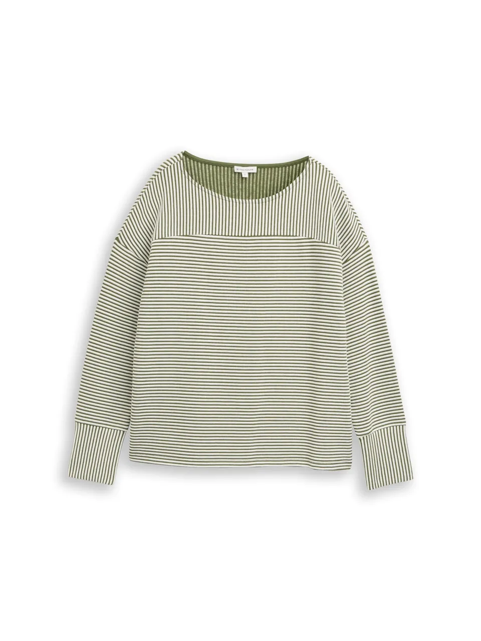 tom-tailor-damen-1048496-sweatshirt-mit-ottoman-struktur image 1