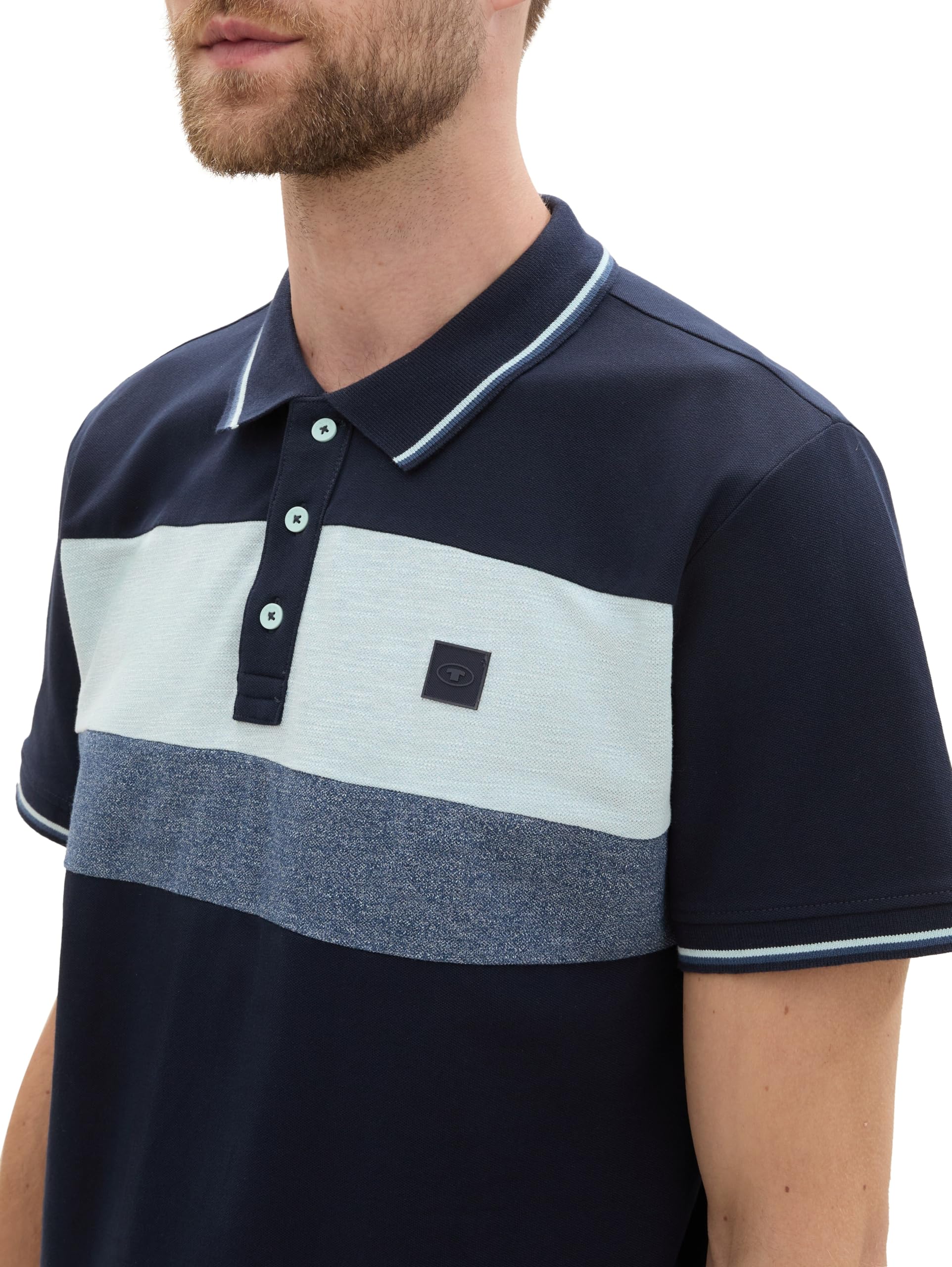 tom-tailor-herren-1043288-piqu-poloshirt-mit-block-streifen image 6