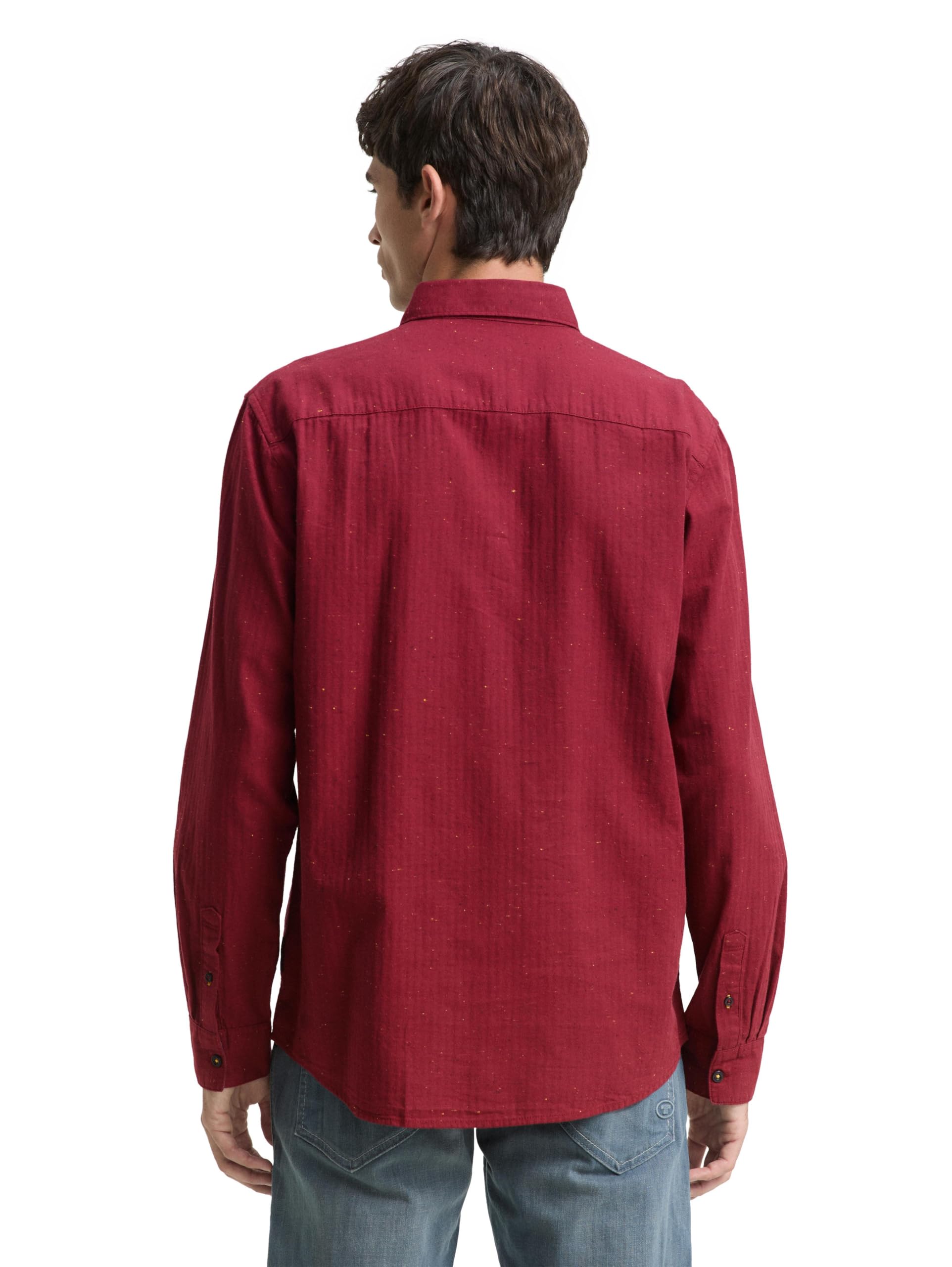 tom-tailor-herren-regular-fit-hemd-in-melange-optik image 3