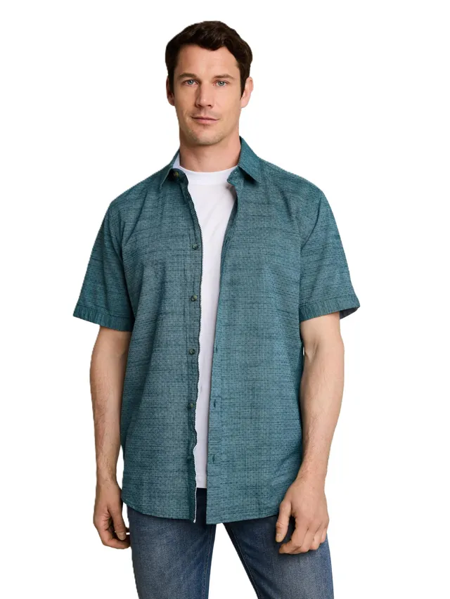 tom-tailor-1053339-herren-regular-fit-kurzarmhemd-aus-baumwolle image 1