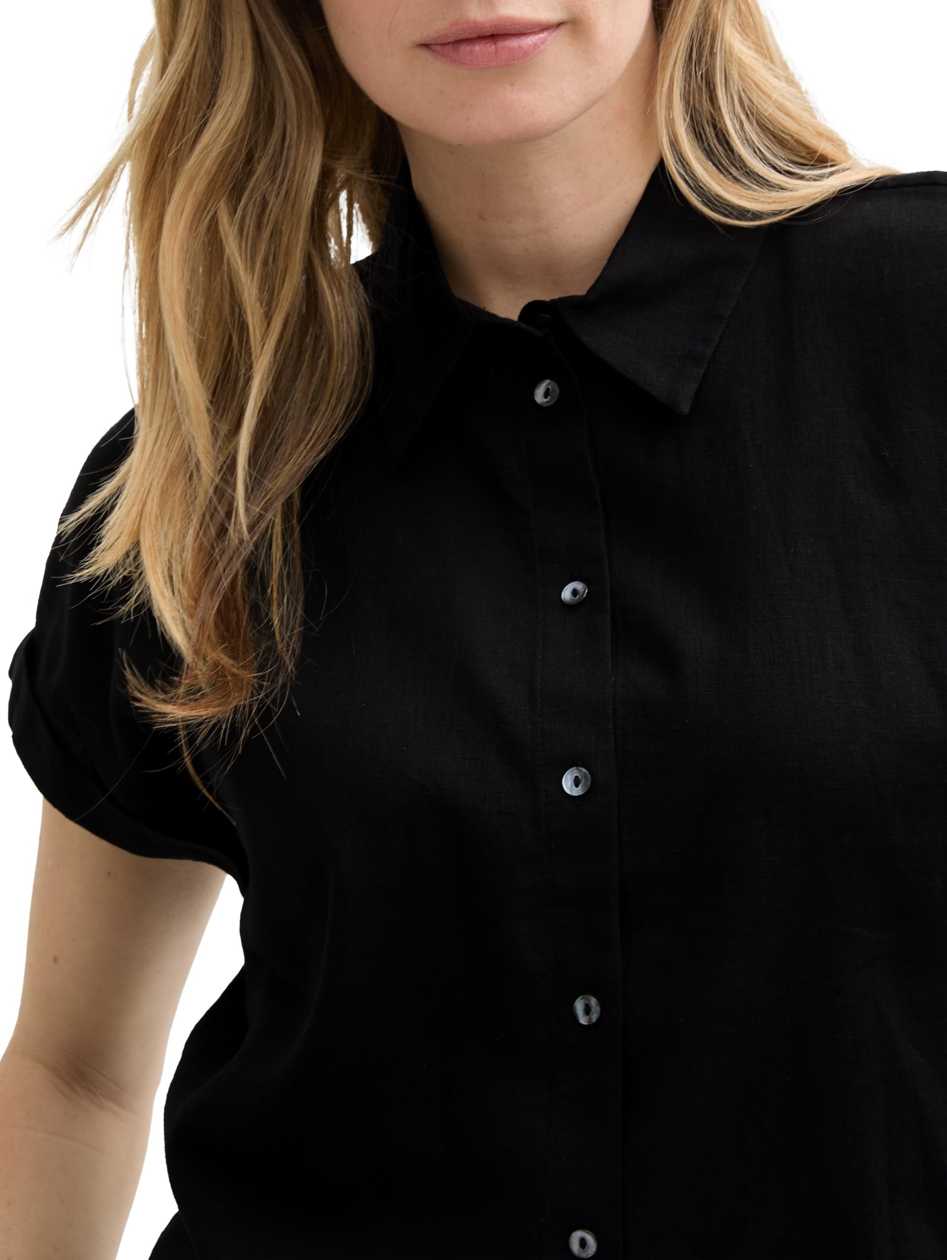 tom-tailor-damen-loose-fit-bluse-mit-leinenanteil image 5