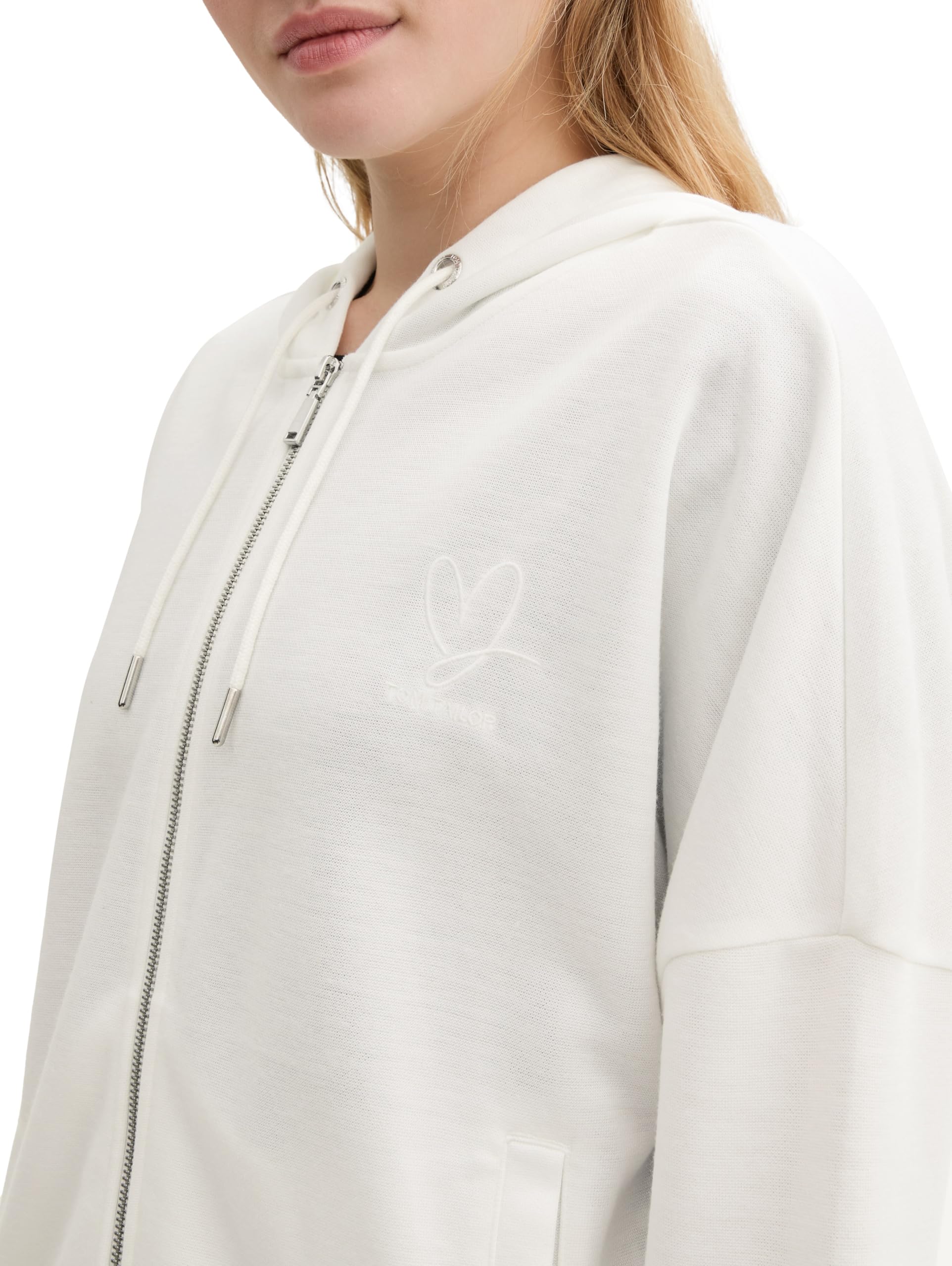 tom-tailor-1044249-damen-loose-fit-sweatshirtjacke-mit-herz-stickerei image 5