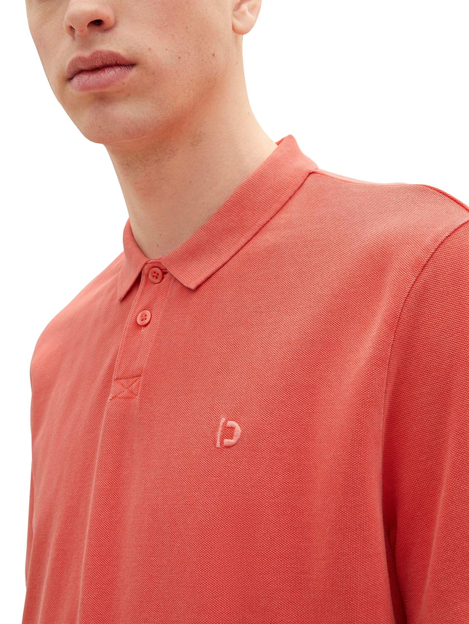 tom-tailor-denim-herren-overdye-poloshirt-mit-logo-stickerei image 6