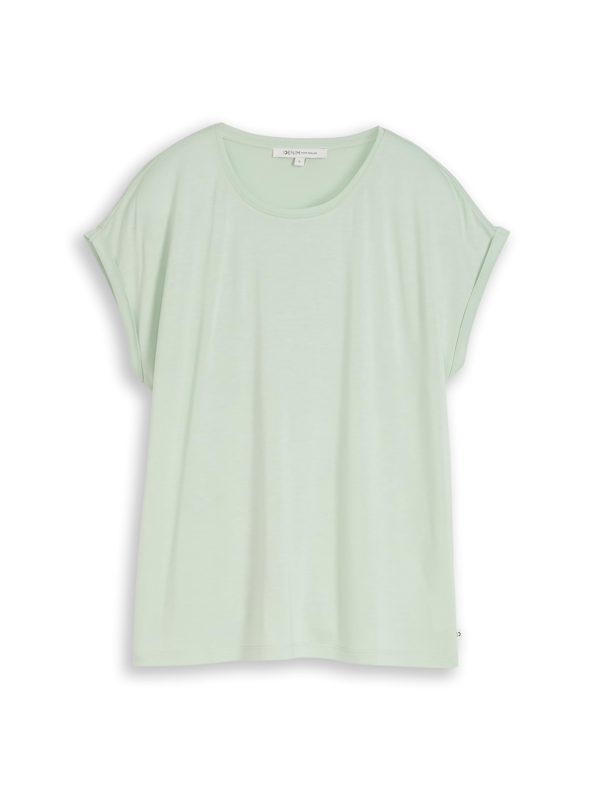 tom-tailor-denim-damen-loose-fit-basic-t-shirt-viskose image 4