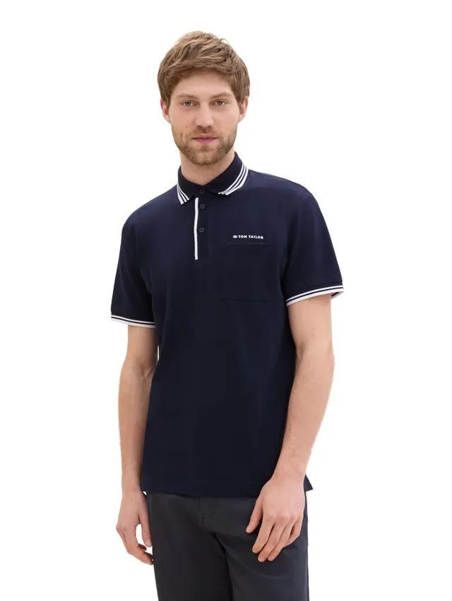 tom-tailor-herren-basic-piqu-poloshirt-mit-farbigen-details image 1