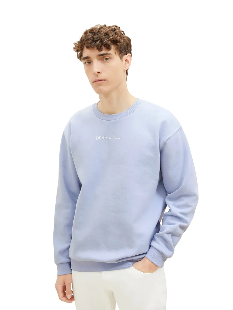 tom-tailor-denim-herren-crewneck-sweatshirt-mit-logo-print image 1