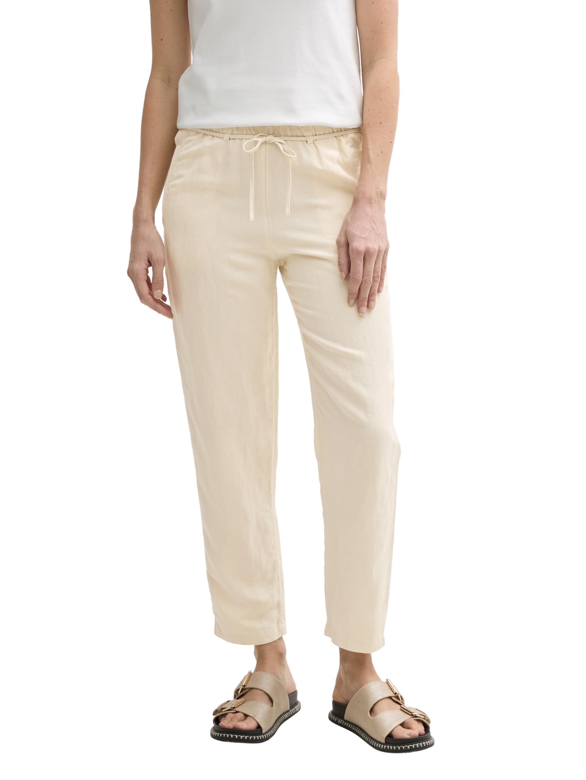 tom-tailor-damen-loose-slim-hose-mit-leinenanteil image 1