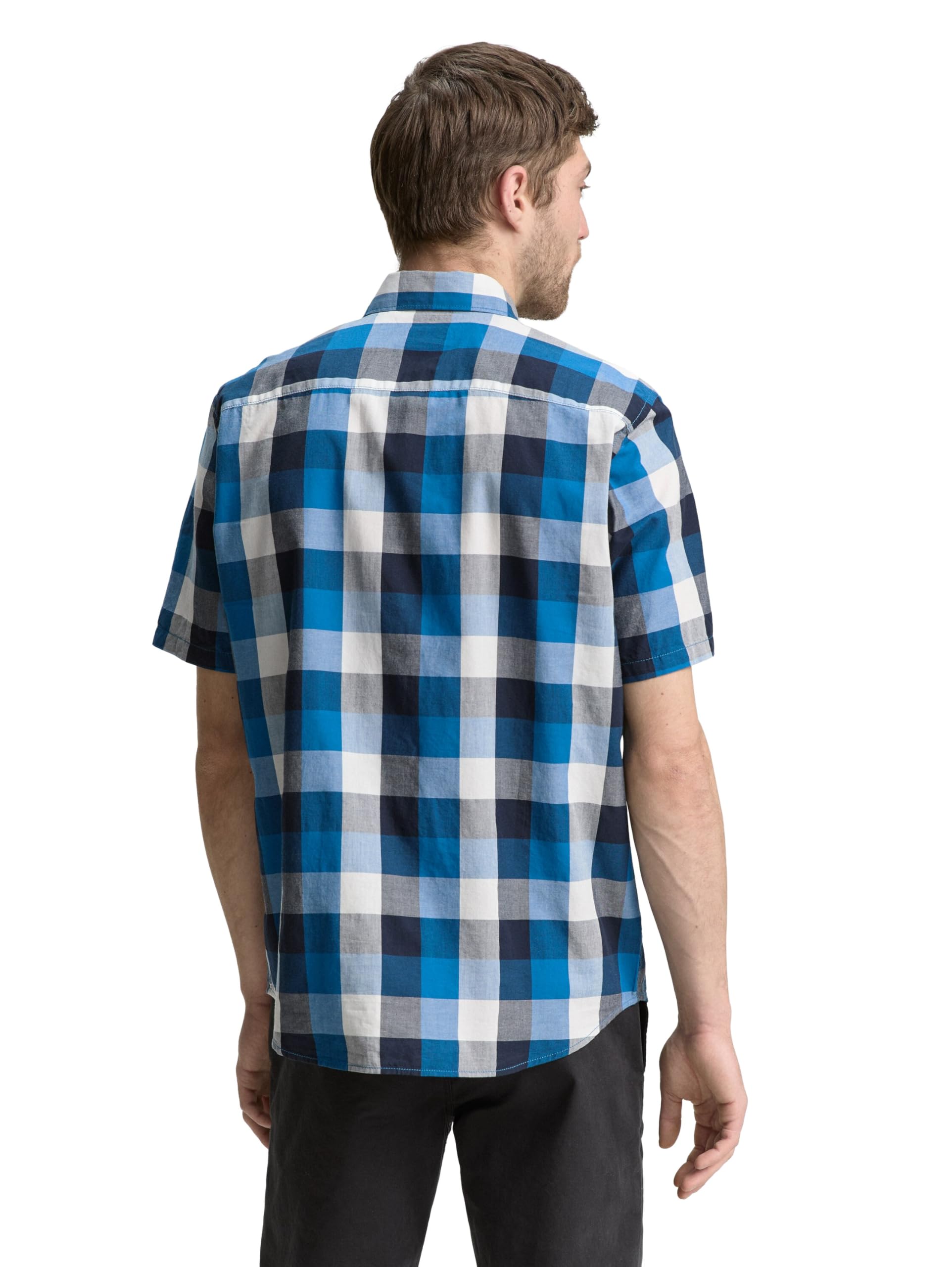 tom-tailor-herren-kurzarmhemd-mit-karomuster image 2