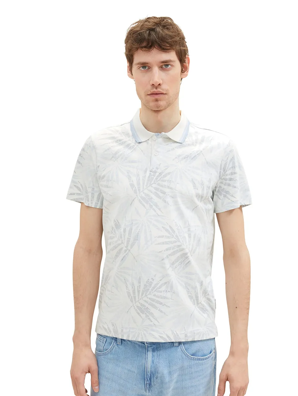 tom-tailor-herren-poloshirt-mit-allover-print image 1