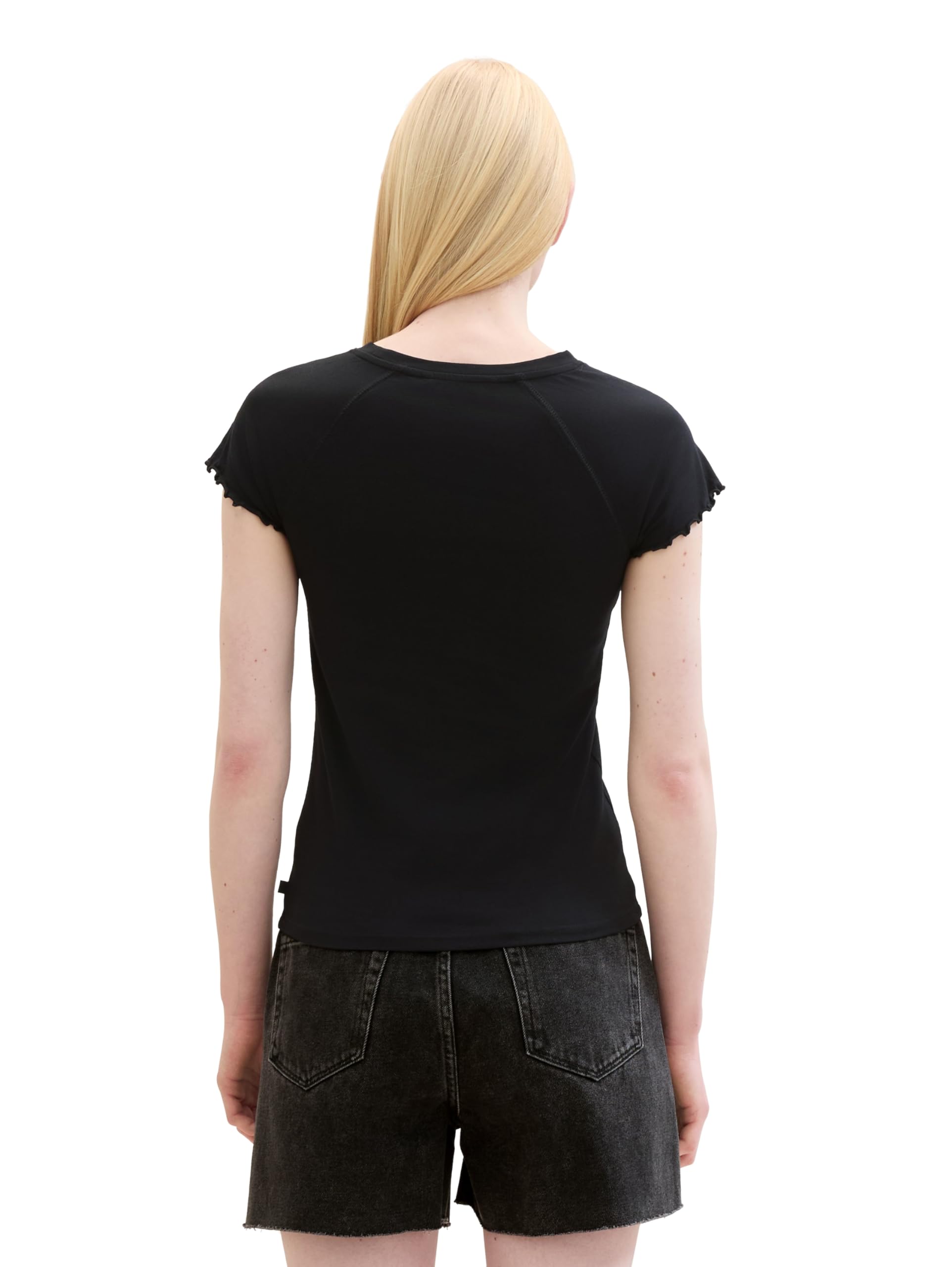 tom-tailor-denim-damen-basic-t-shirt-mit-raglan-rmeln image 3