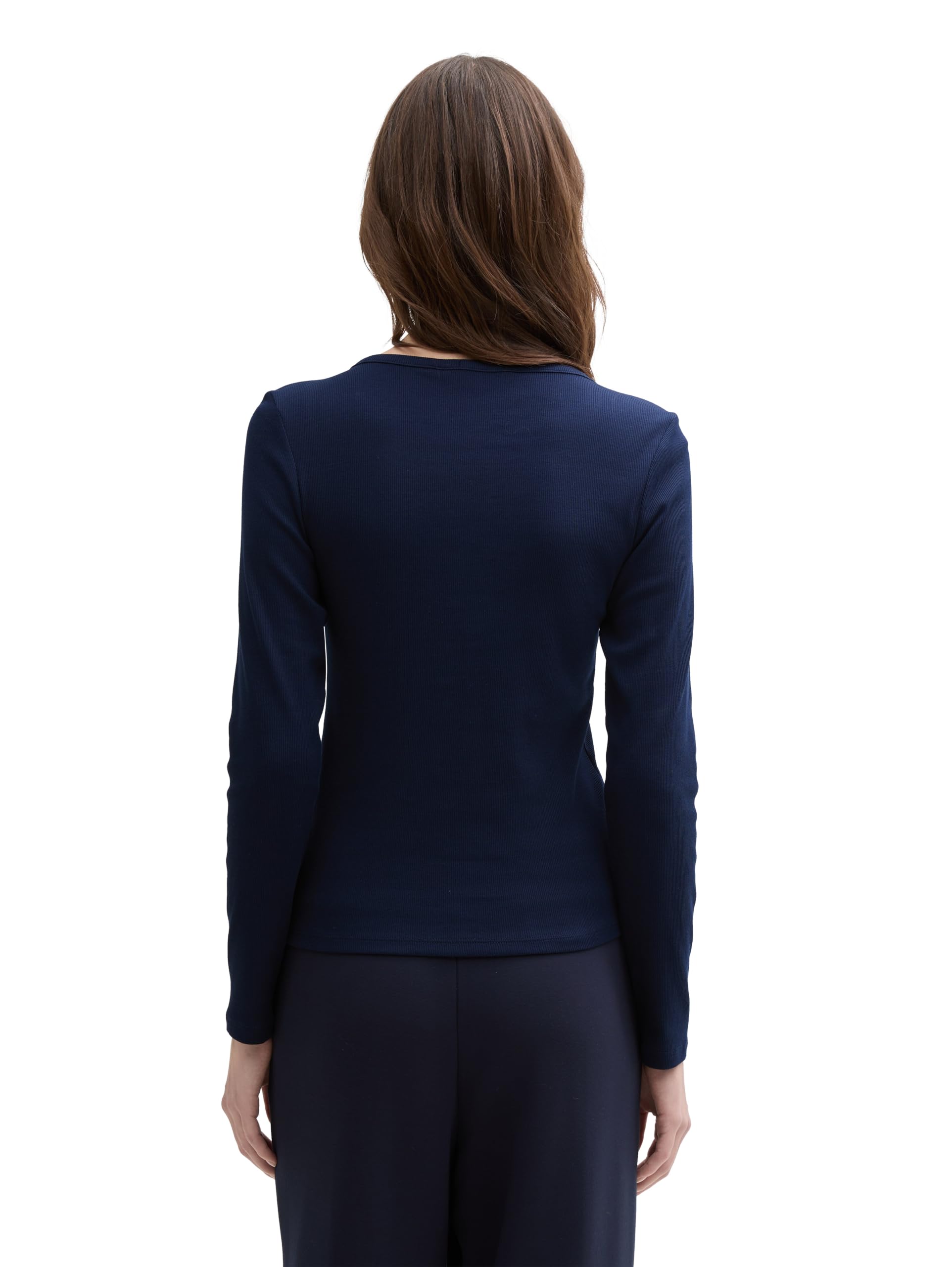 tom-tailor-denim-1045415-ripp-henley-langarmshirt-damen-1er-pack image 3