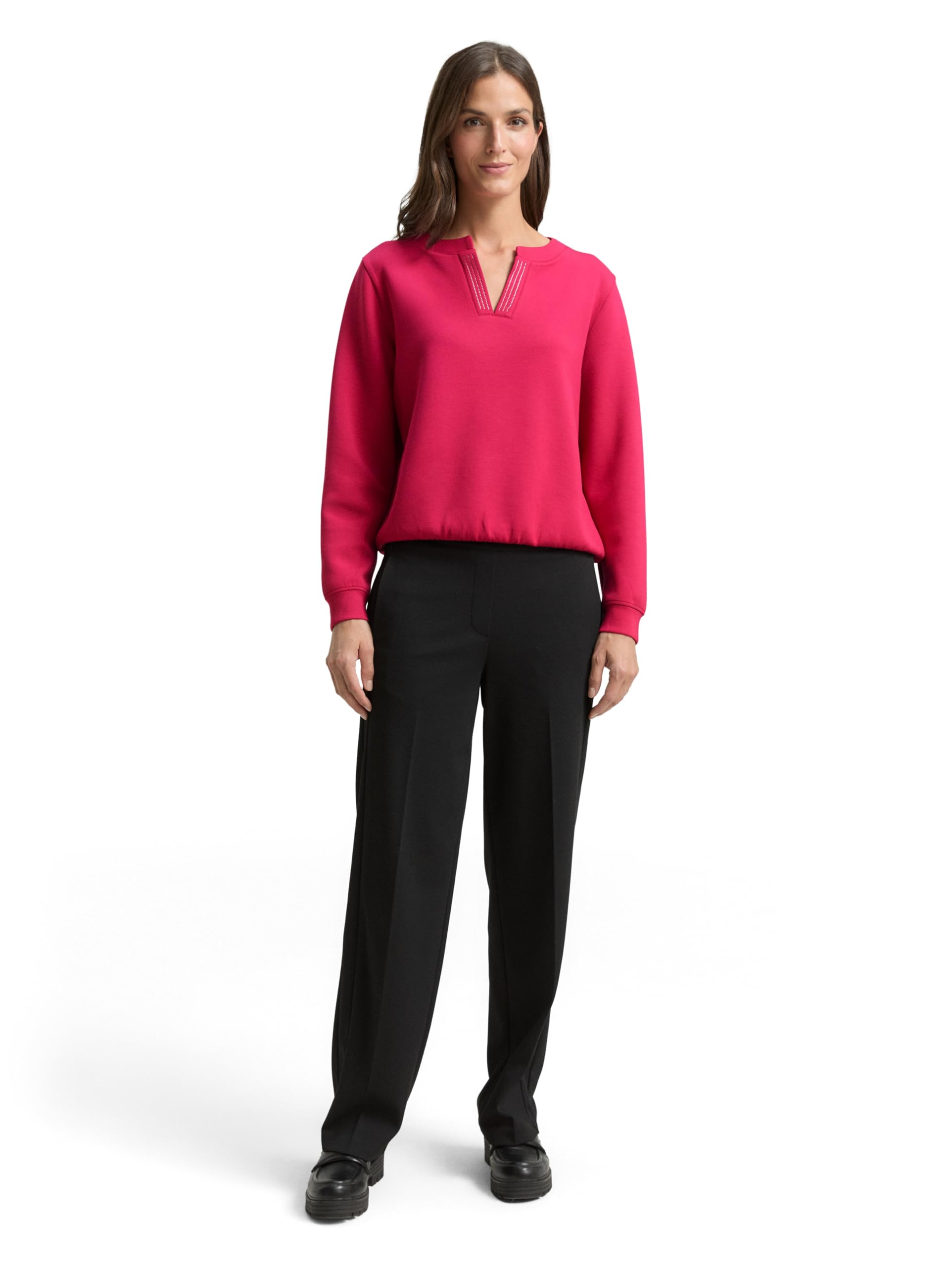 tom-tailor-damen-1049480-sweatshirt-dark-pink-gr-e-50 image 2
