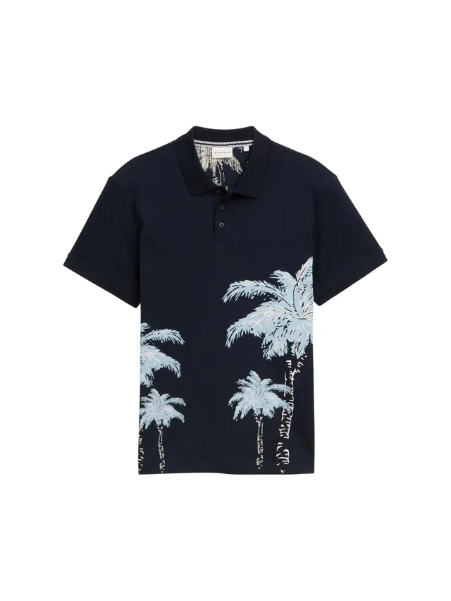 tom-tailor-herren-poloshirt-mit-palmen-print-2 image 1