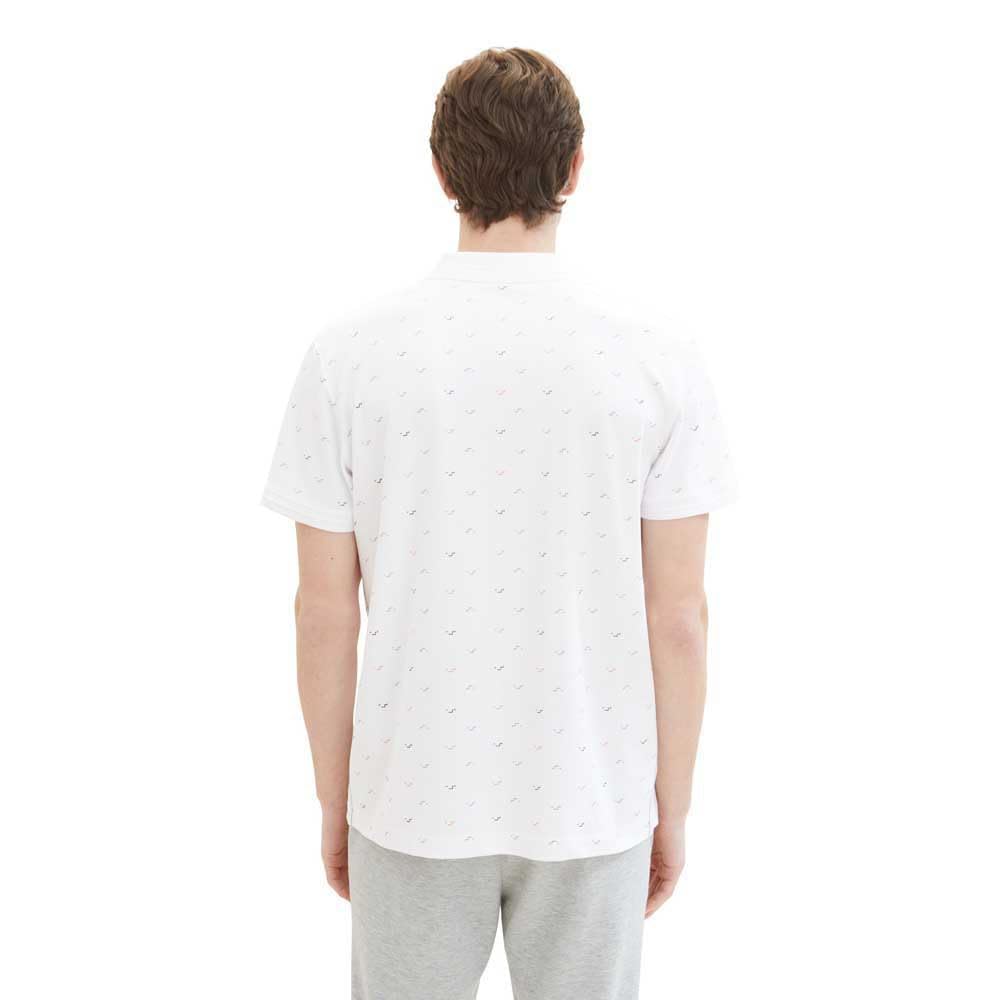 tom-tailor-herren-poloshirt-mit-punkten-34624-white-letter-design-gr-e-l image 2