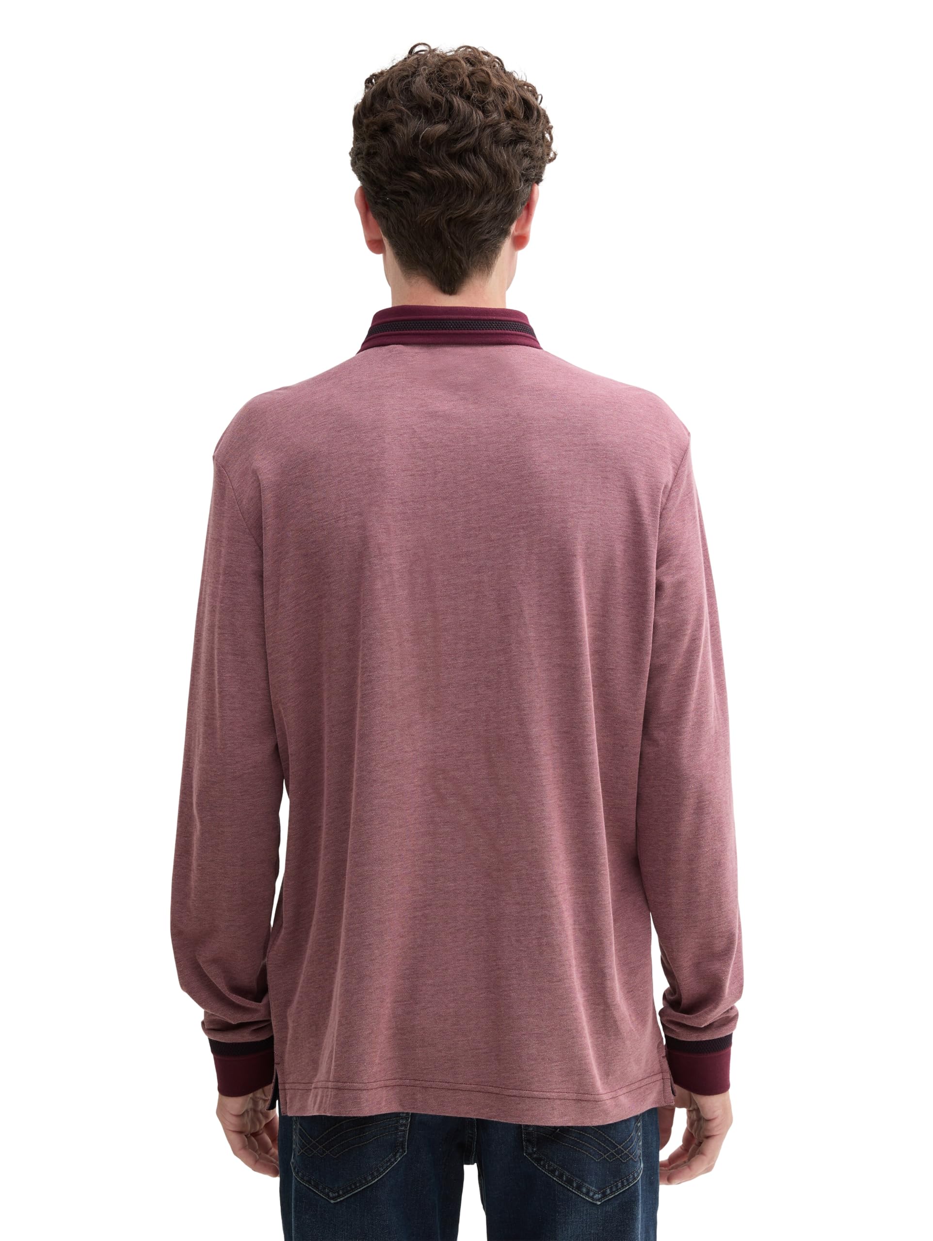 tom-tailor-herren-longsleeve-piqu-poloshirt image 3