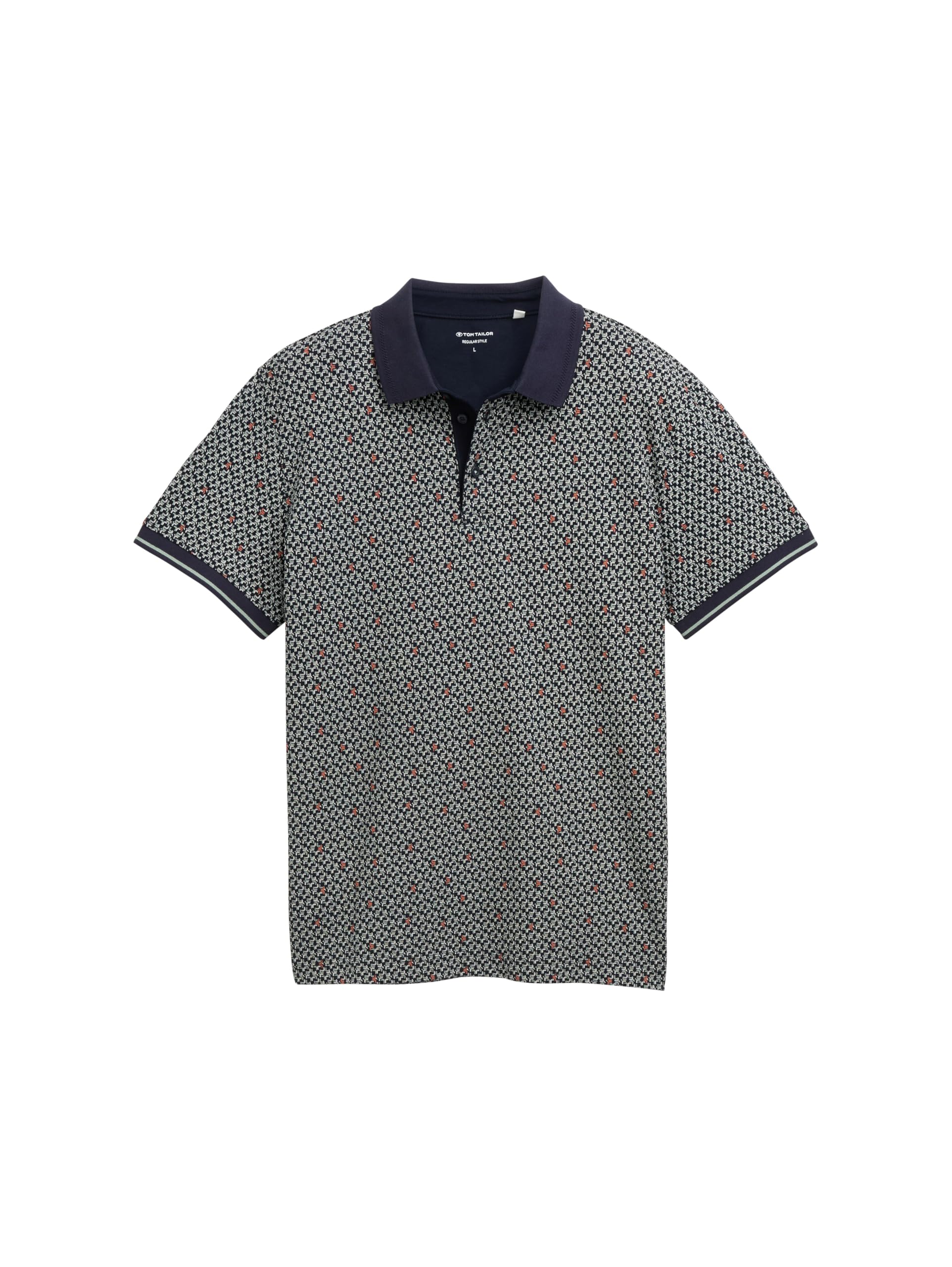 tom-tailor-herren-piqu-poloshirt-mit-print image 6