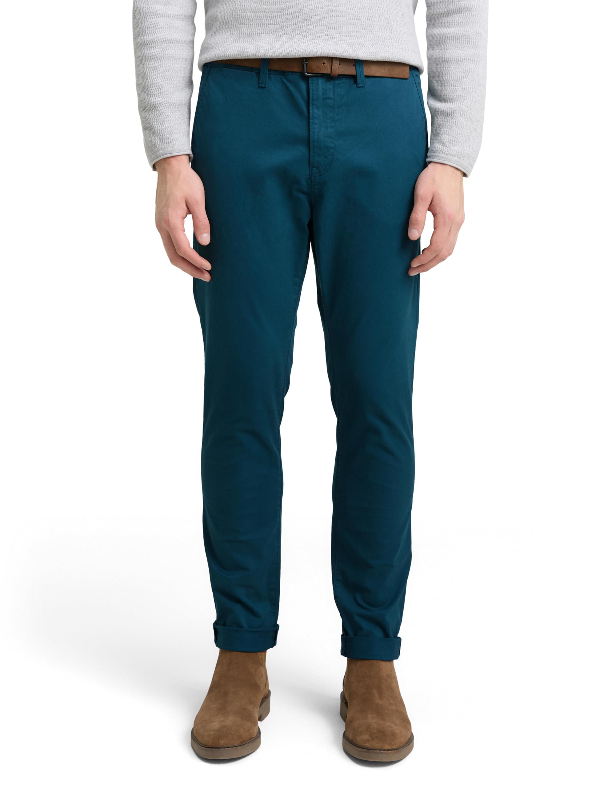 tom-tailor-denim-herren-slim-chino-hose-mit-g-rtel image 1