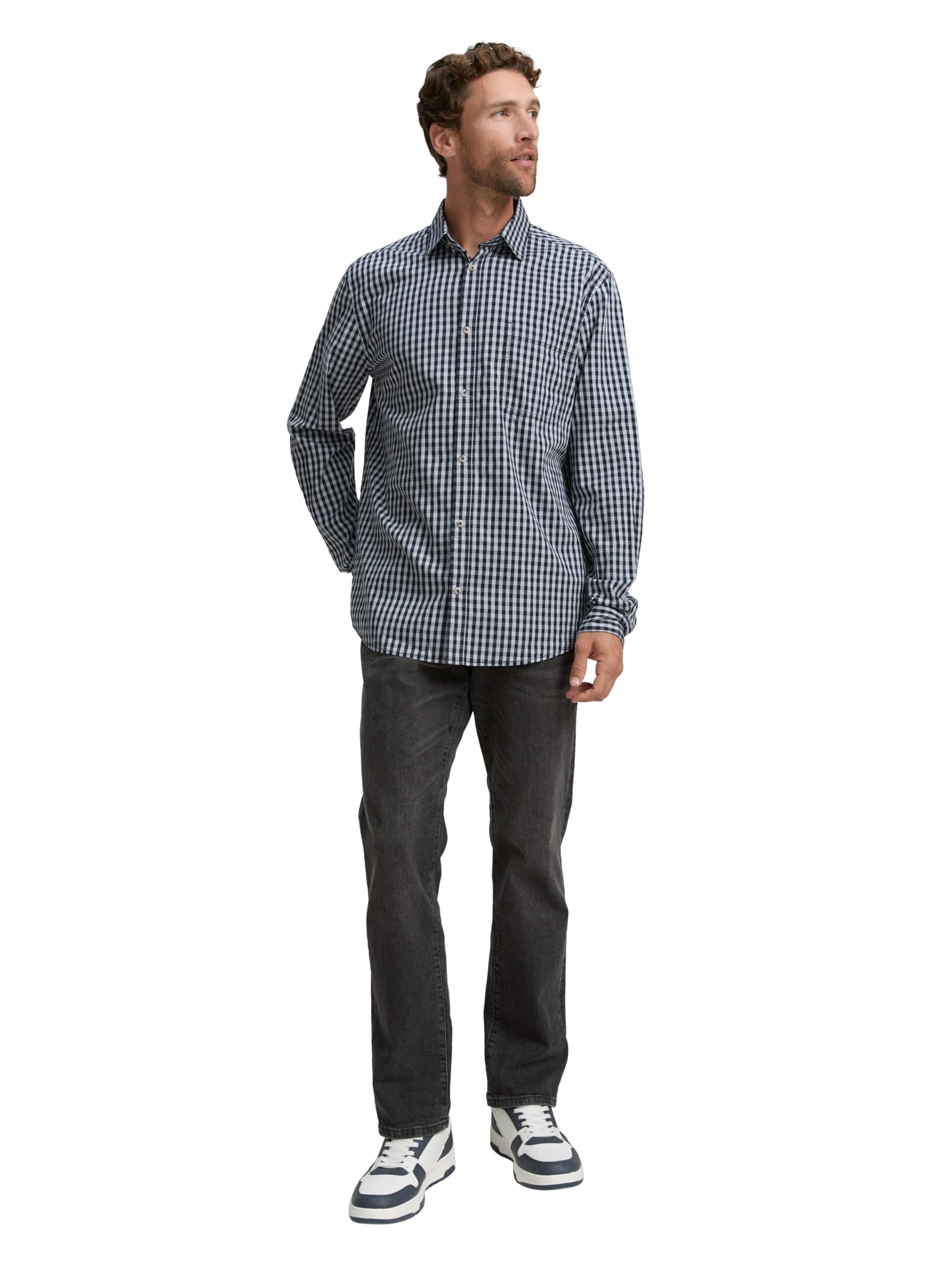 tom-tailor-herren-regular-fit-hemd-mit-karo-muster image 2