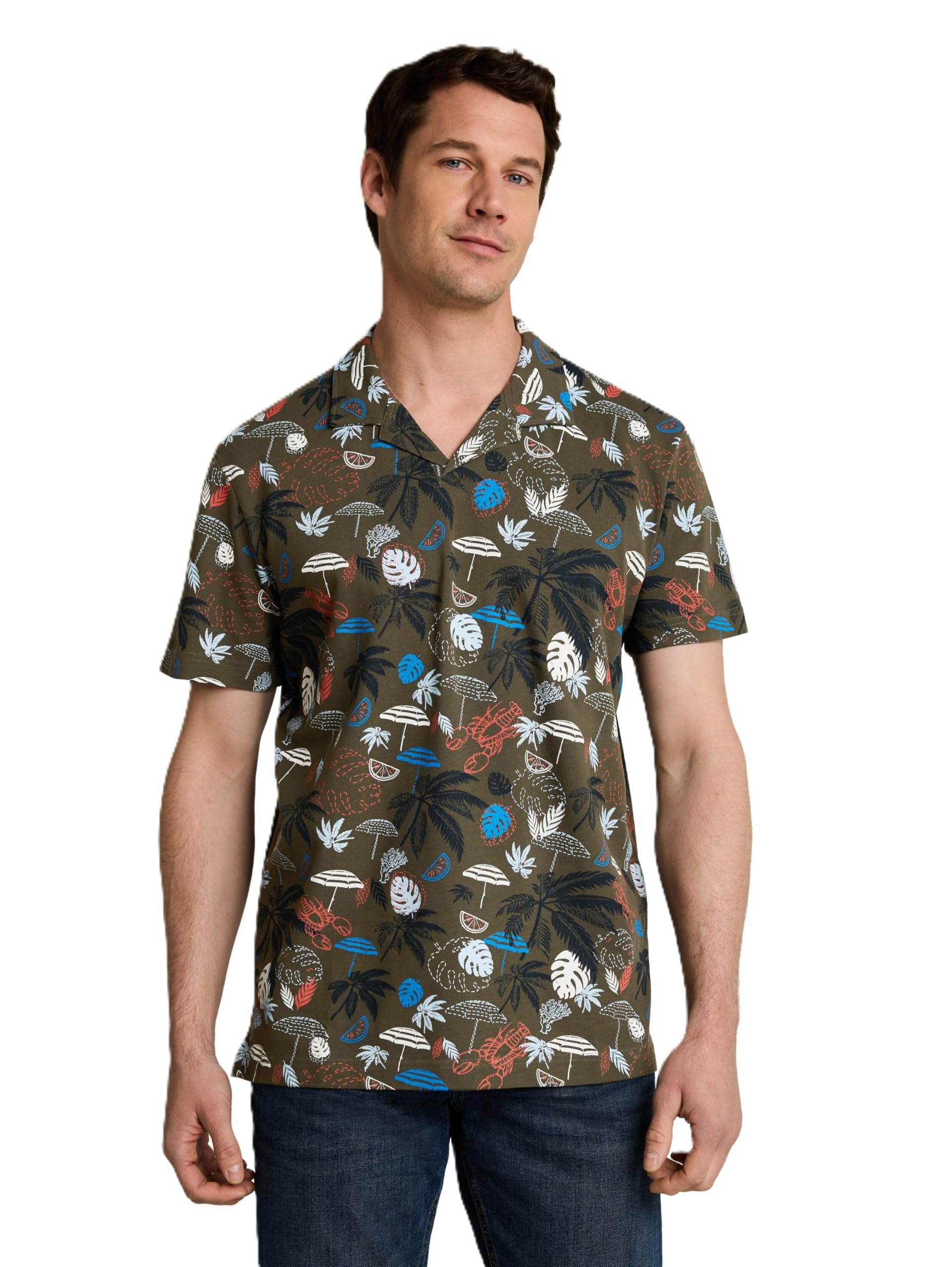 tom-tailor-herren-1051177-piqu-poloshirt-mit-allover-print image 1