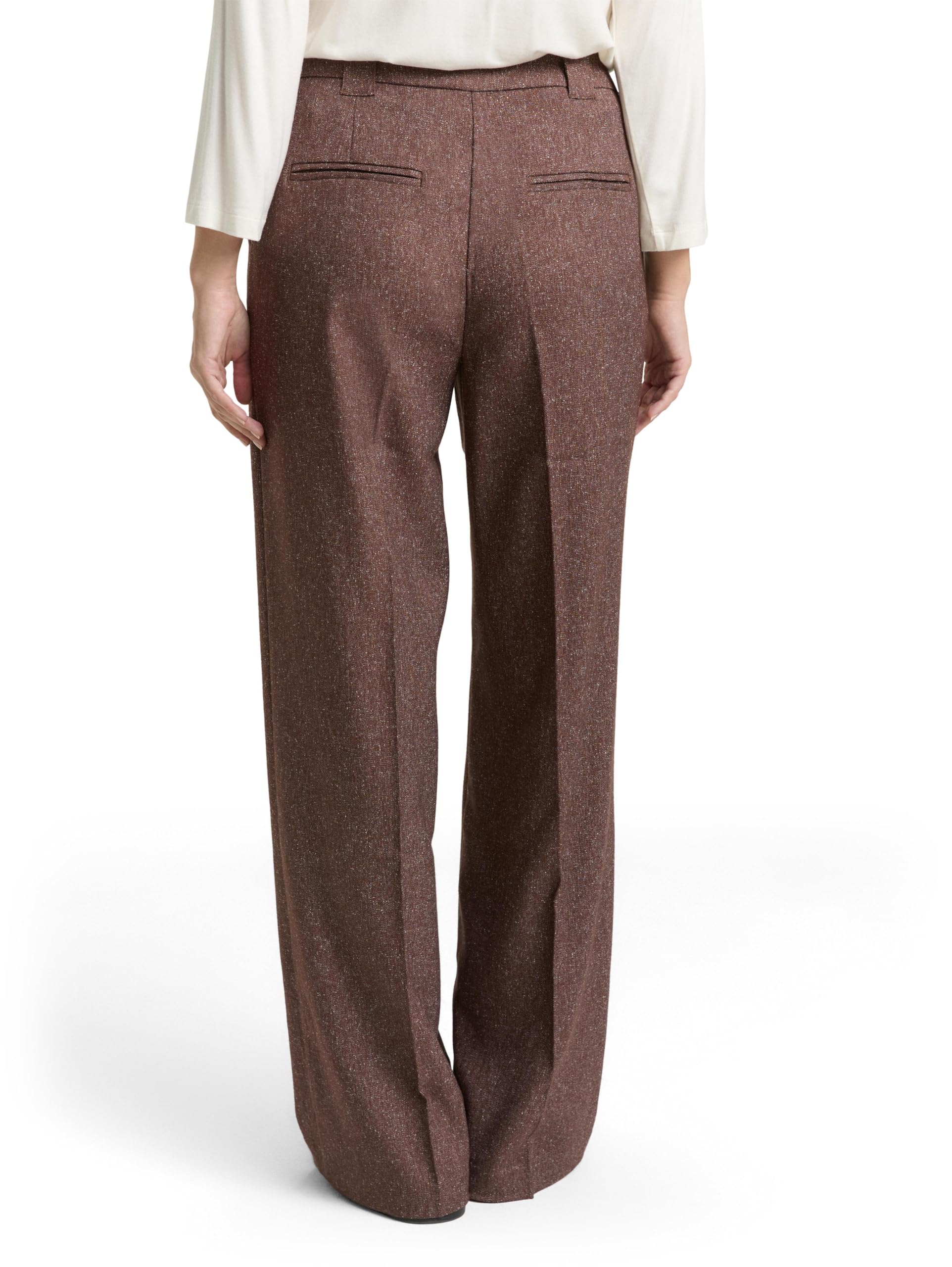 tom-tailor-ttlea-wide-damen-hose-melange-optik image 3