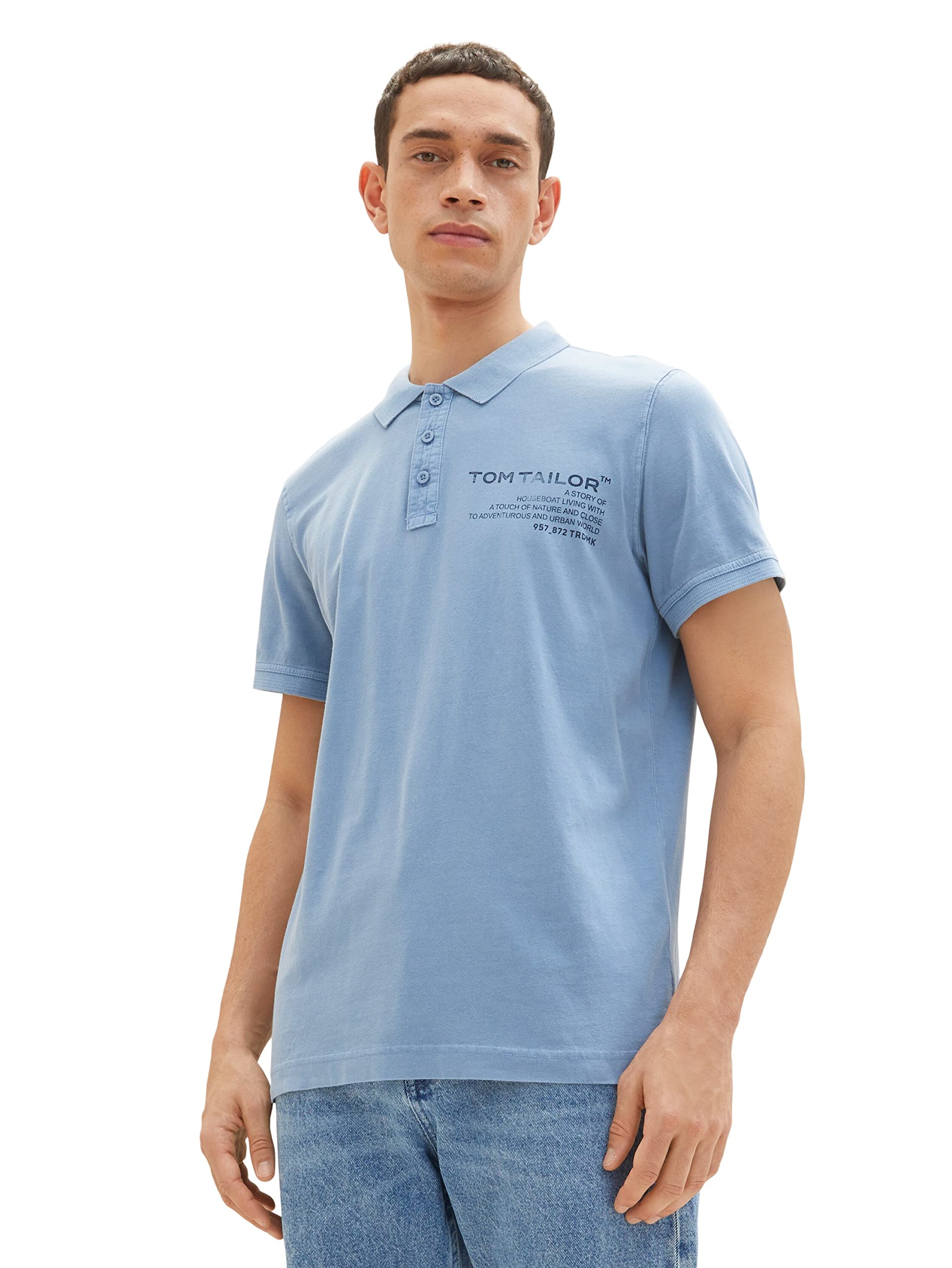 tom-tailor-herren-poloshirt-im-washed-look-regular-fit-polo image 8