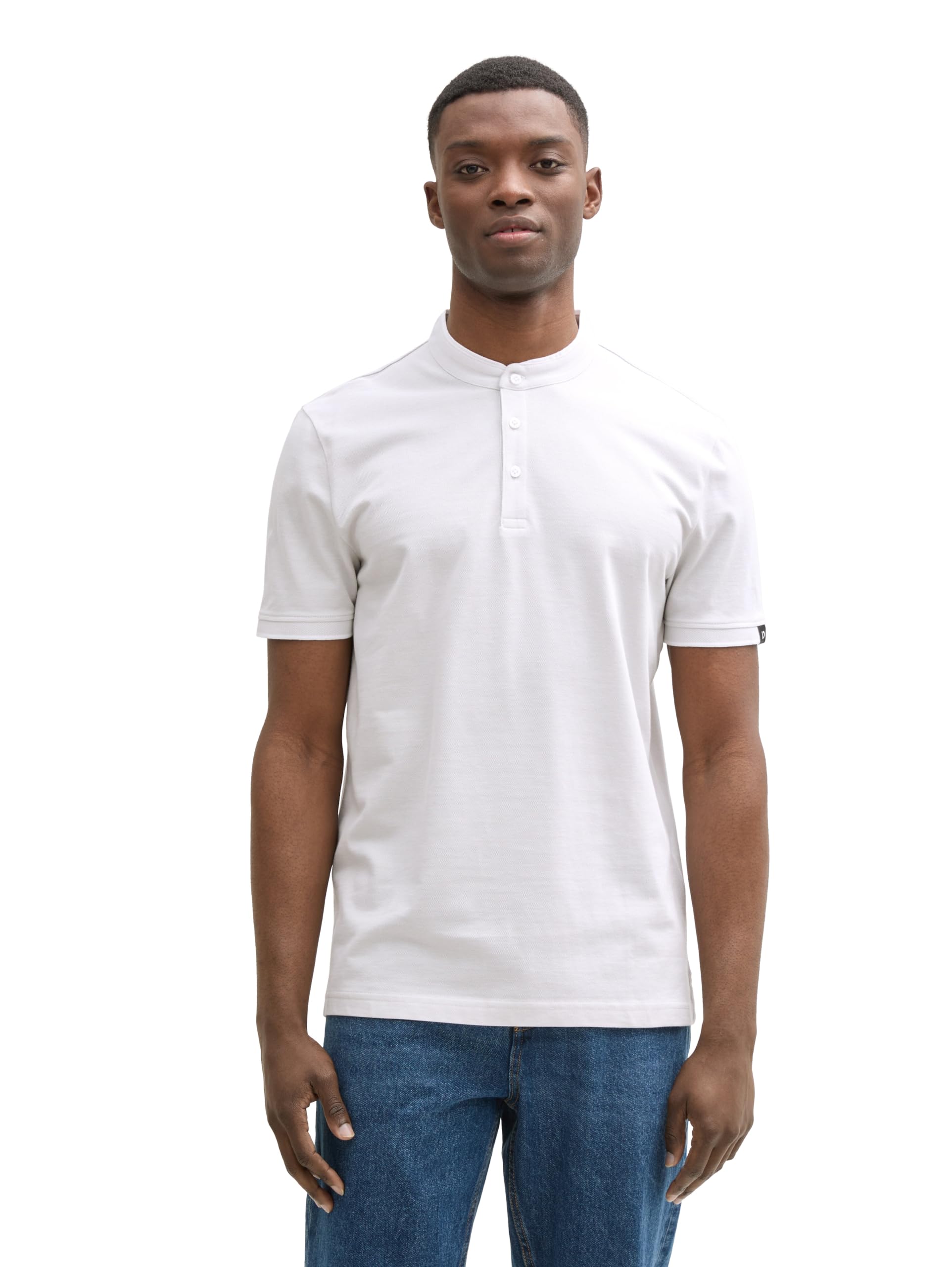 tom-tailor-denim-herren-piqu-poloshirt-mit-stehkragen image 6