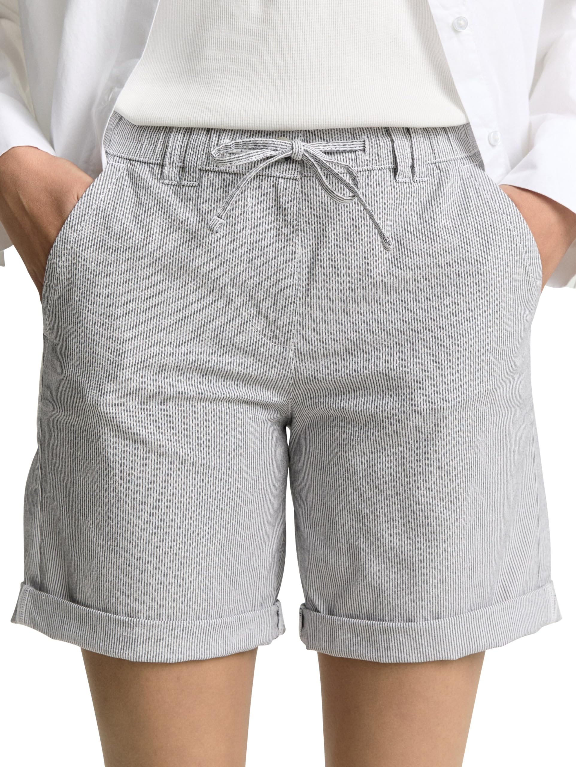 tom-tailor-damen-chino-bermuda-shorts-mit-kordelzug image 5