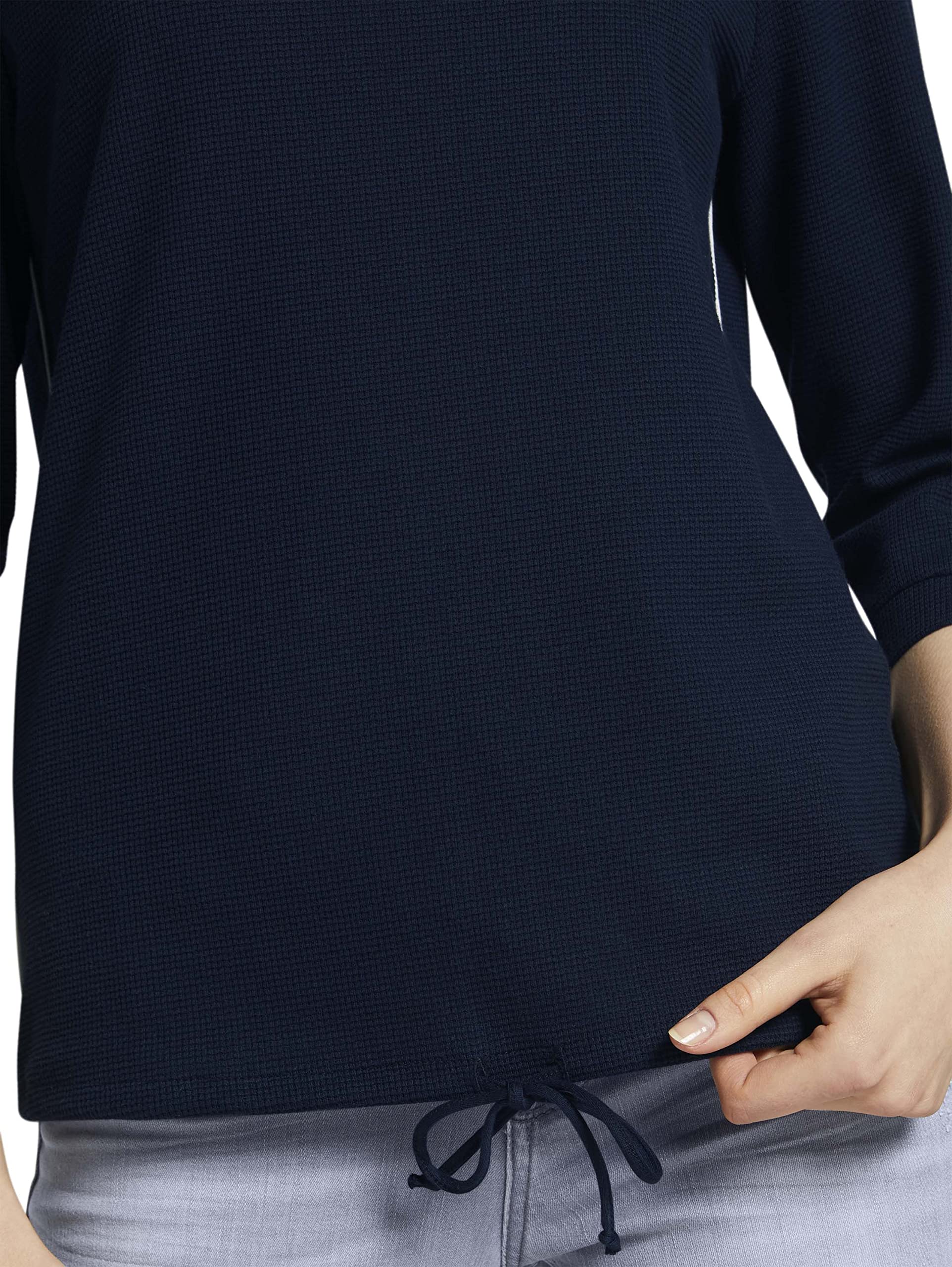 tom-tailor-damen-longsleeve-mit-schleifen-detail-am-saum image 4