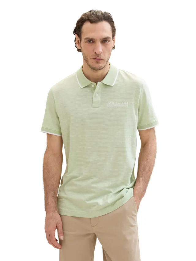 tom-tailor-herren-basic-poloshirt-mit-streifen-gestreiftes-poloshirt image 1