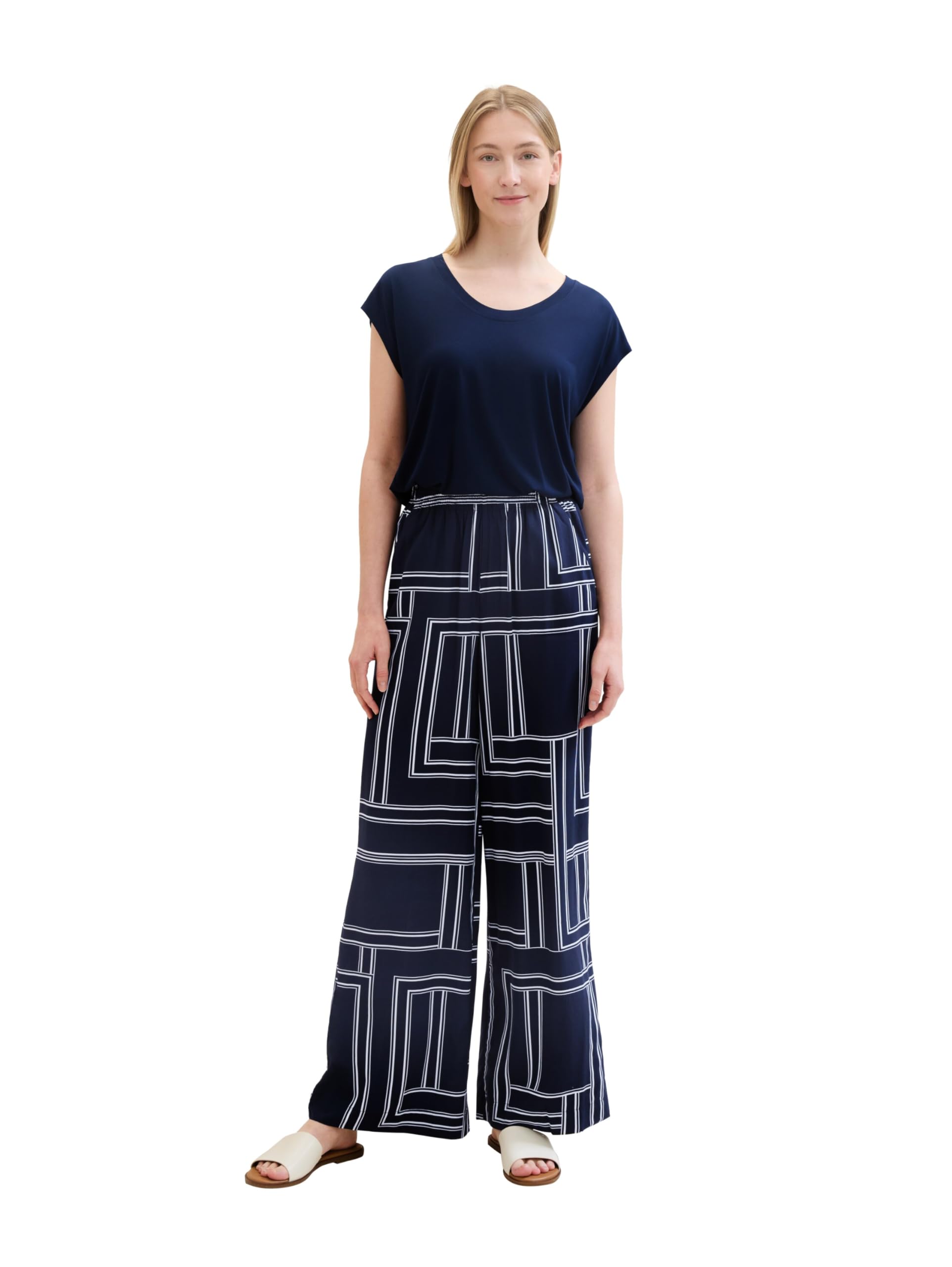 tom-tailor-damen-loose-fit-palazzo-hose image 7