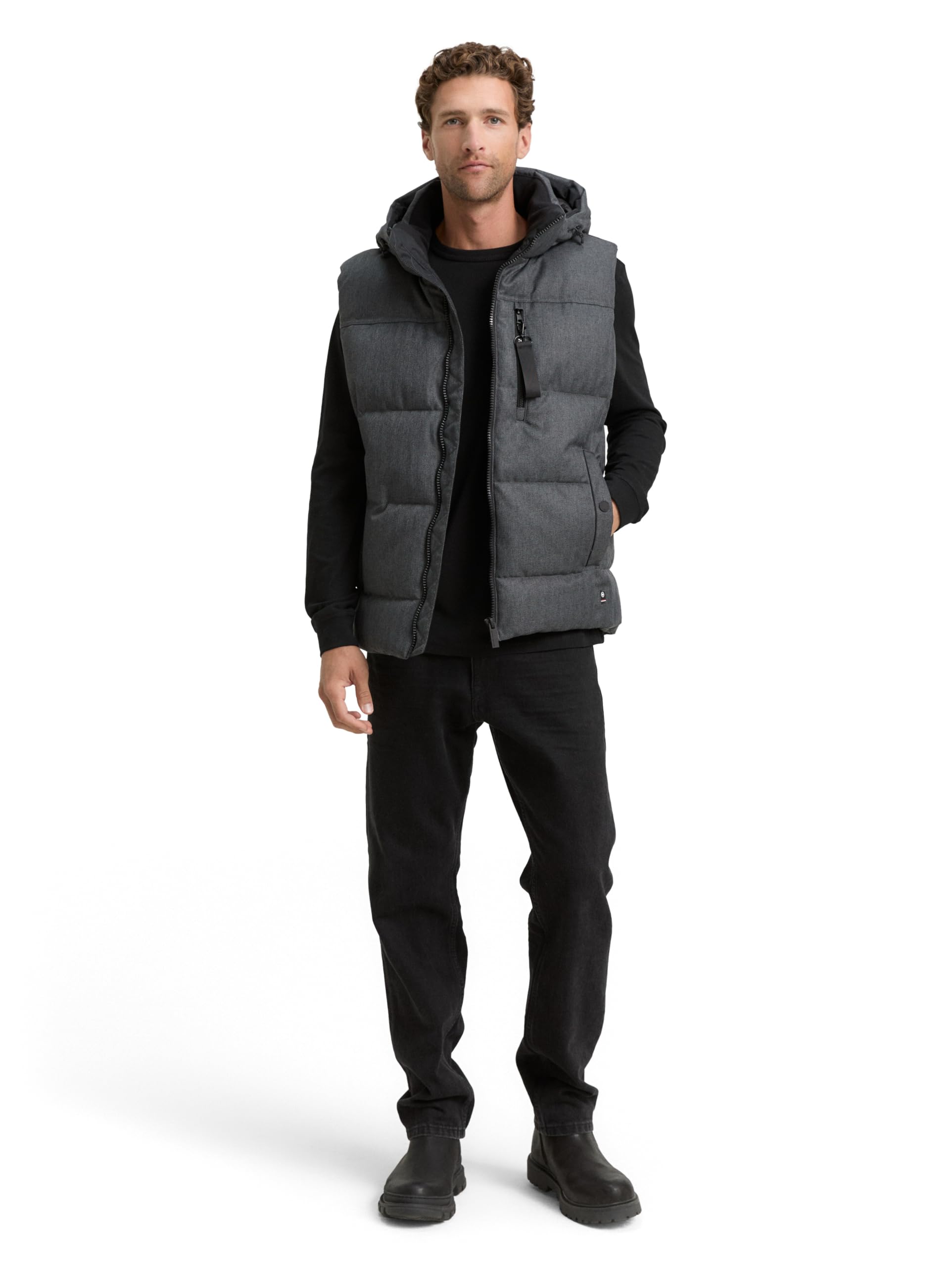tom-tailor-herren-puffer-weste-mit-abnehmbarer-kapuze image 4