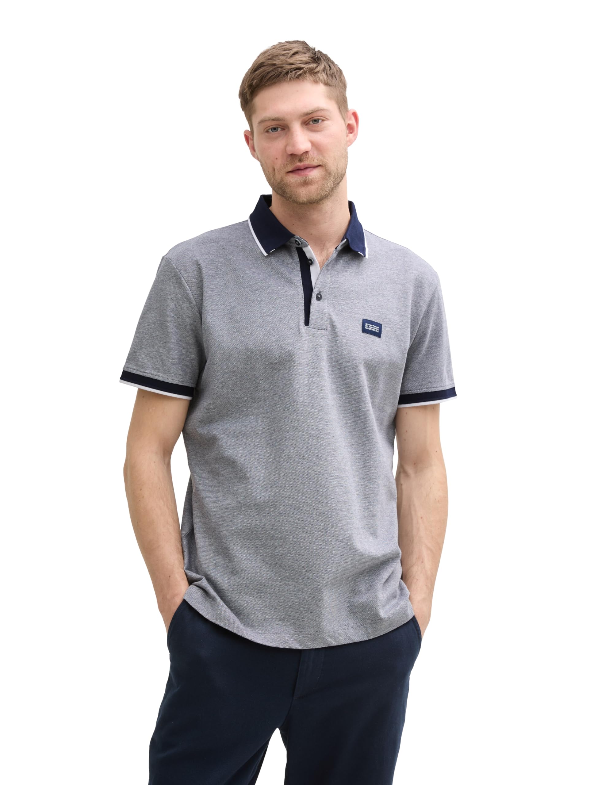 tom-tailor-herren-piqu-poloshirt-mit-logo-label image 6