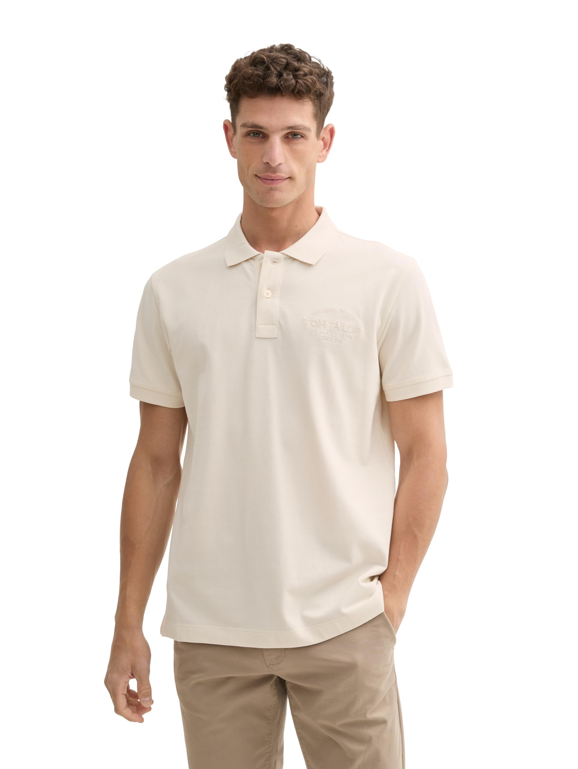 tom-tailor-herren-basic-piqu-poloshirt-mit-logo-print-2 image 1