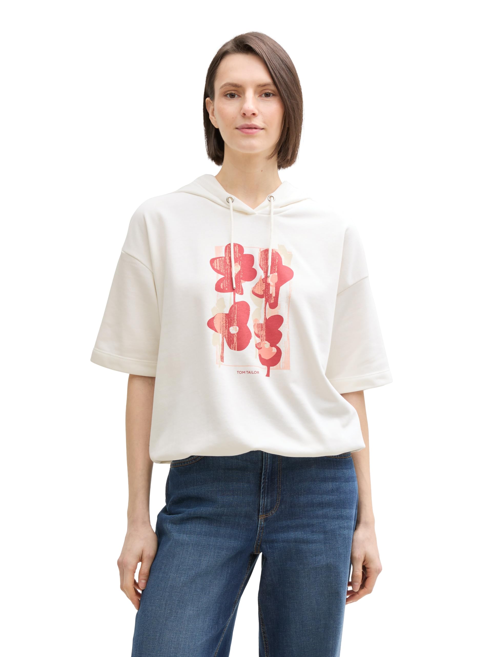 tom-tailor-damen-hoodie-sweatshirt-mit-print image 7