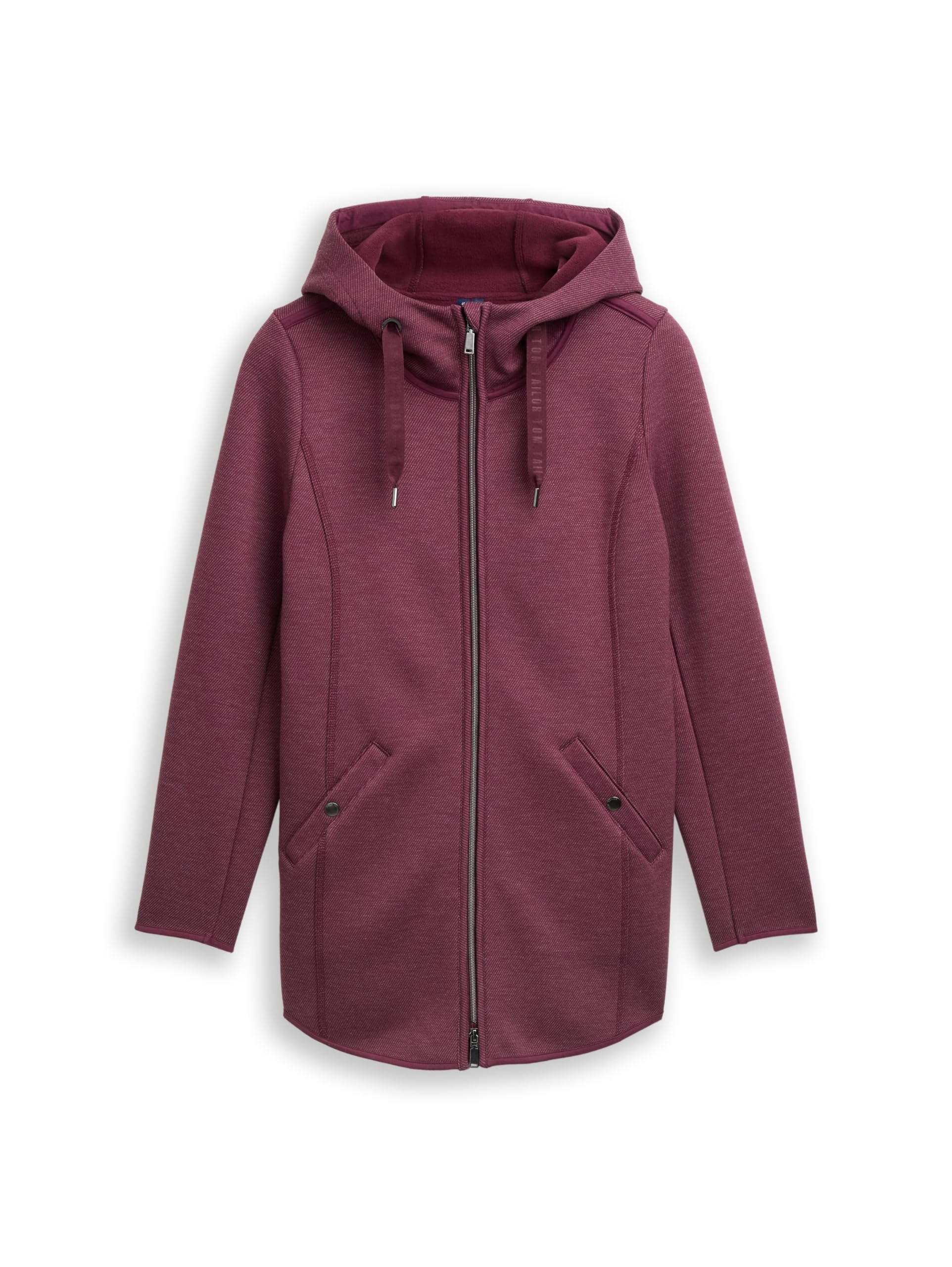 tom-tailor-damen-1044413-hoodie-sweatjacke-in-twill-optik image 4