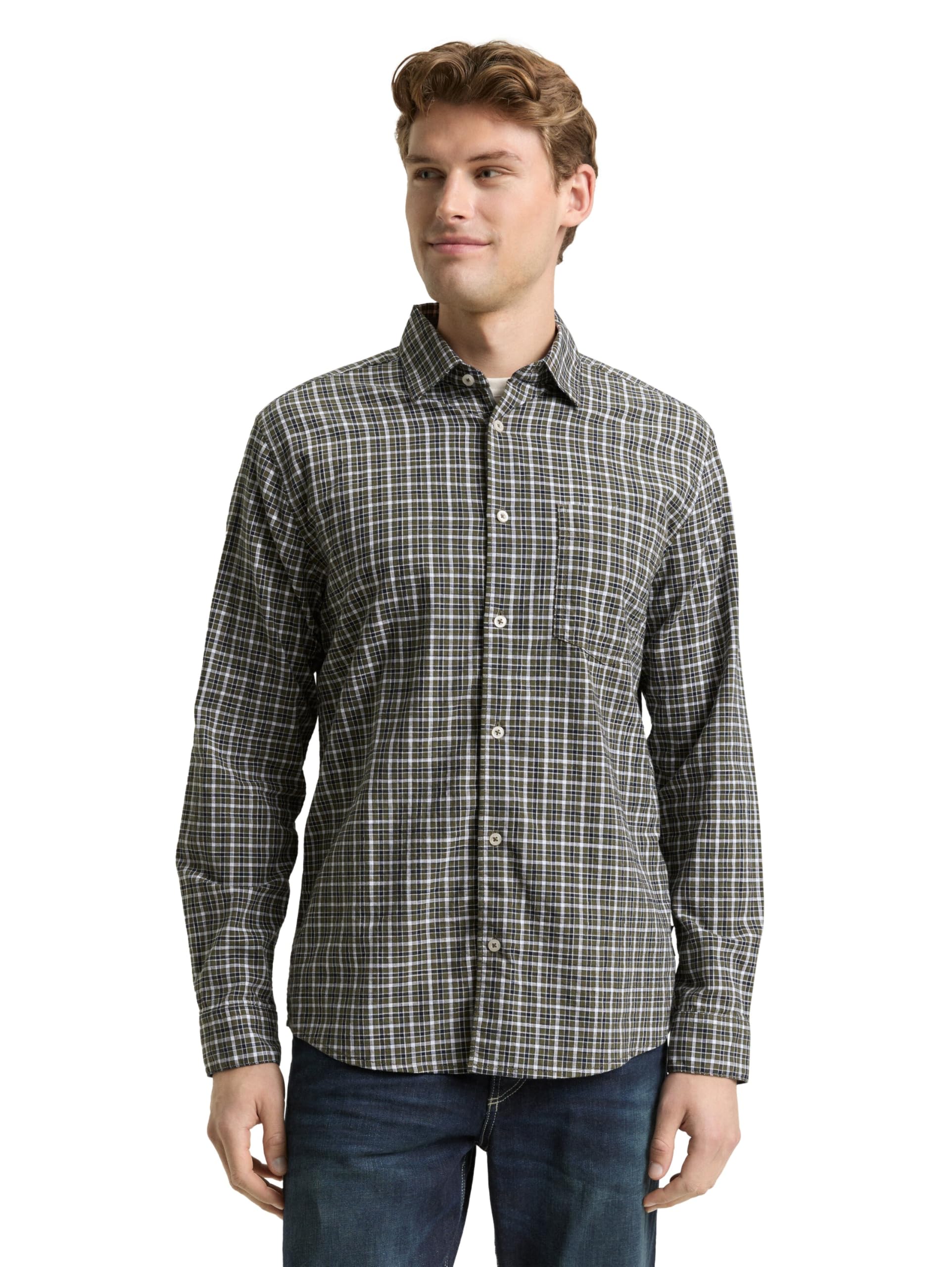 tom-tailor-herren-regular-fit-hemd-mit-karomuster-2 image 8