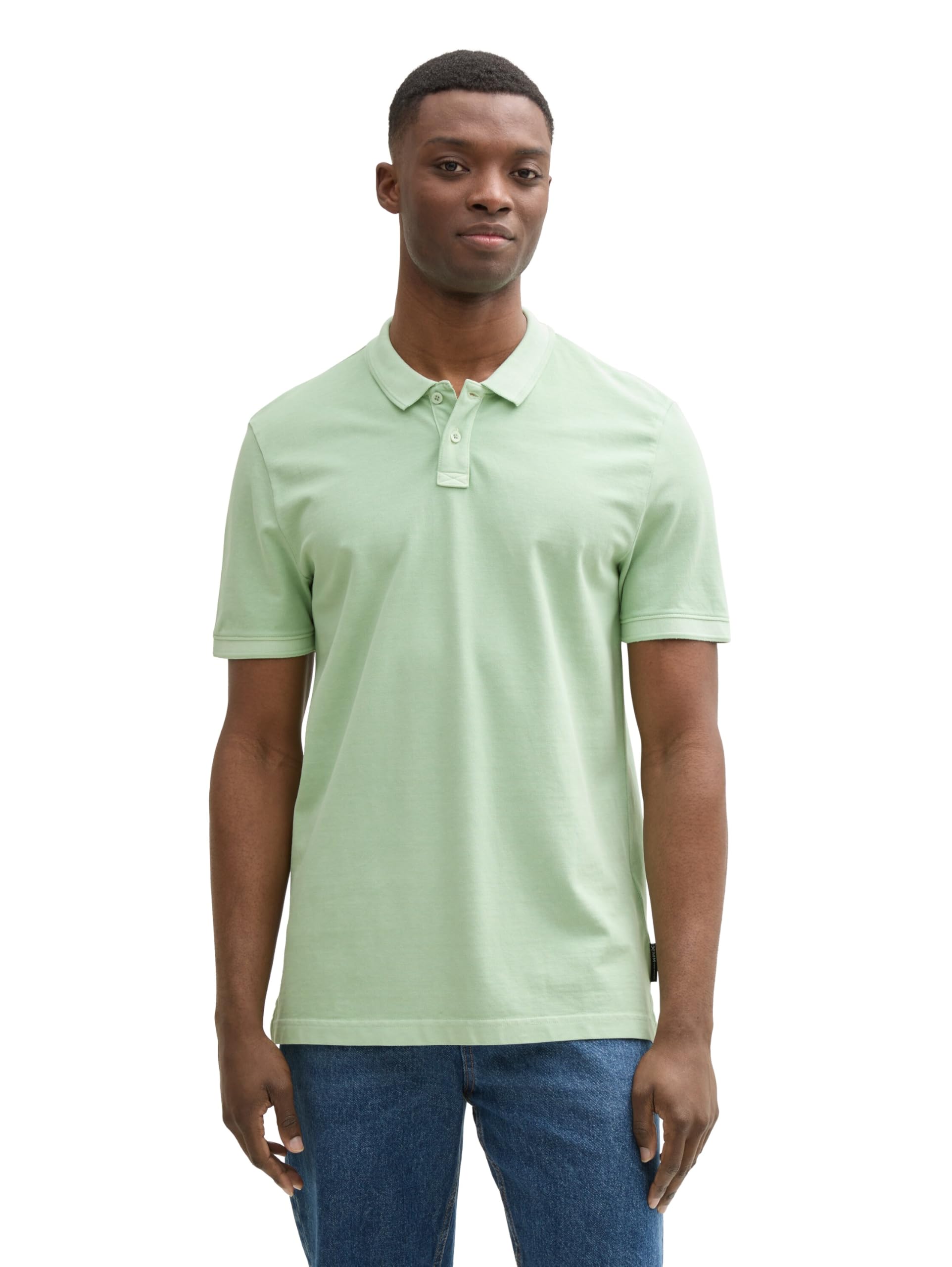 tom-tailor-denim-herren-piqu-poloshirt-im-washed-look image 1