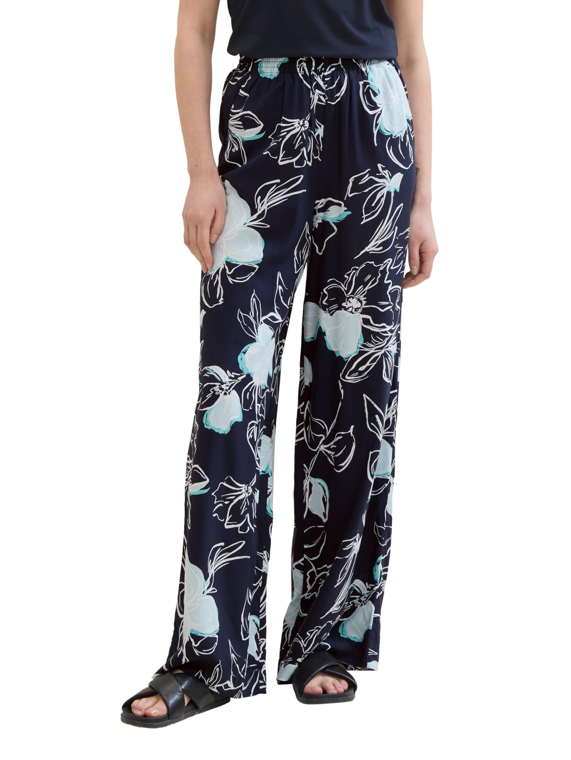 tom-tailor-damen-loose-fit-palazzo-hose image 8