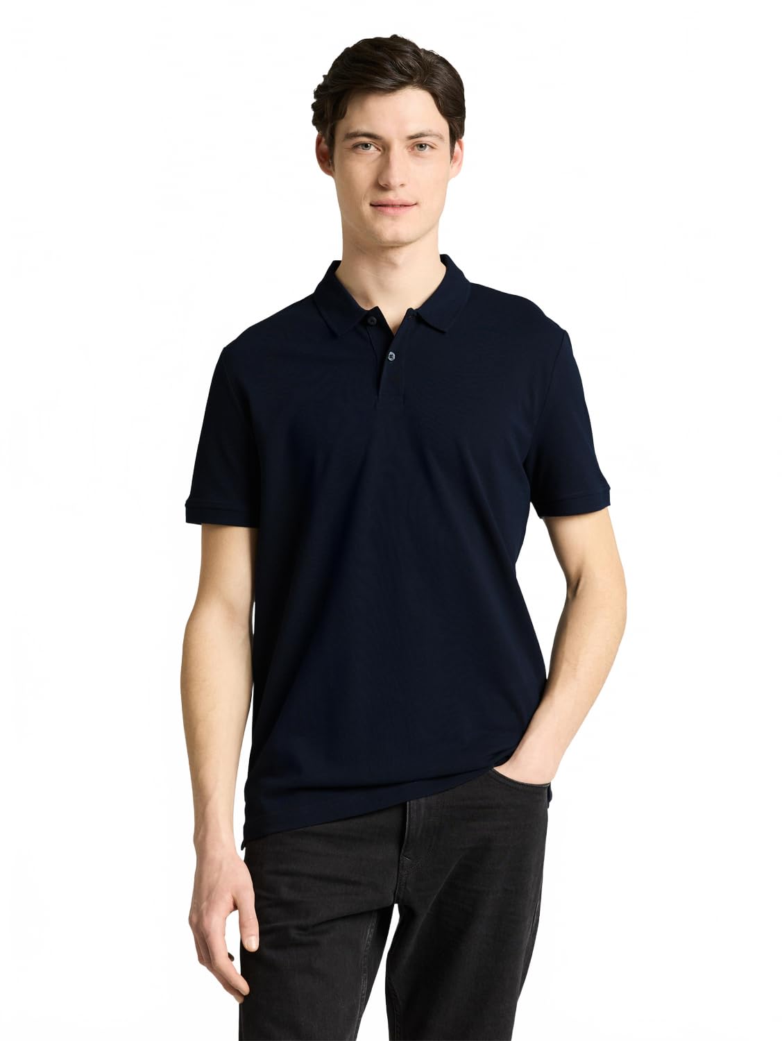 tom-tailor-denim-herren-basic-poloshirt-klassisches-polo-mit-knopfleiste image 1