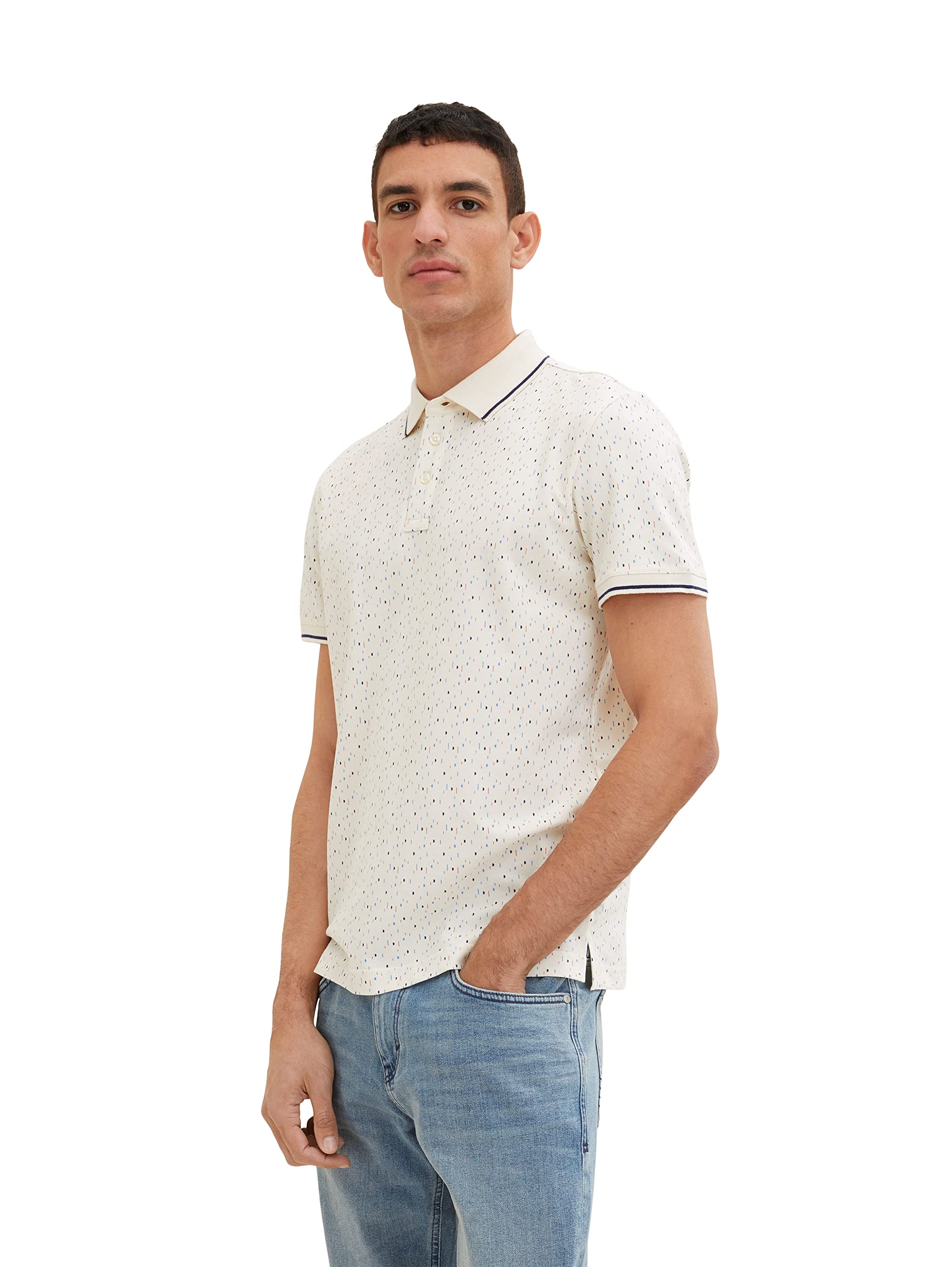 tom-tailor-herren-poloshirt-mit-muster-regular-fit image 5