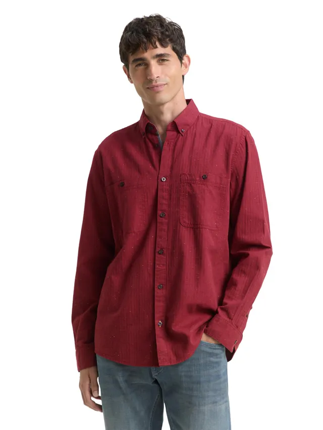 tom-tailor-herren-regular-fit-hemd-in-melange-optik image 1