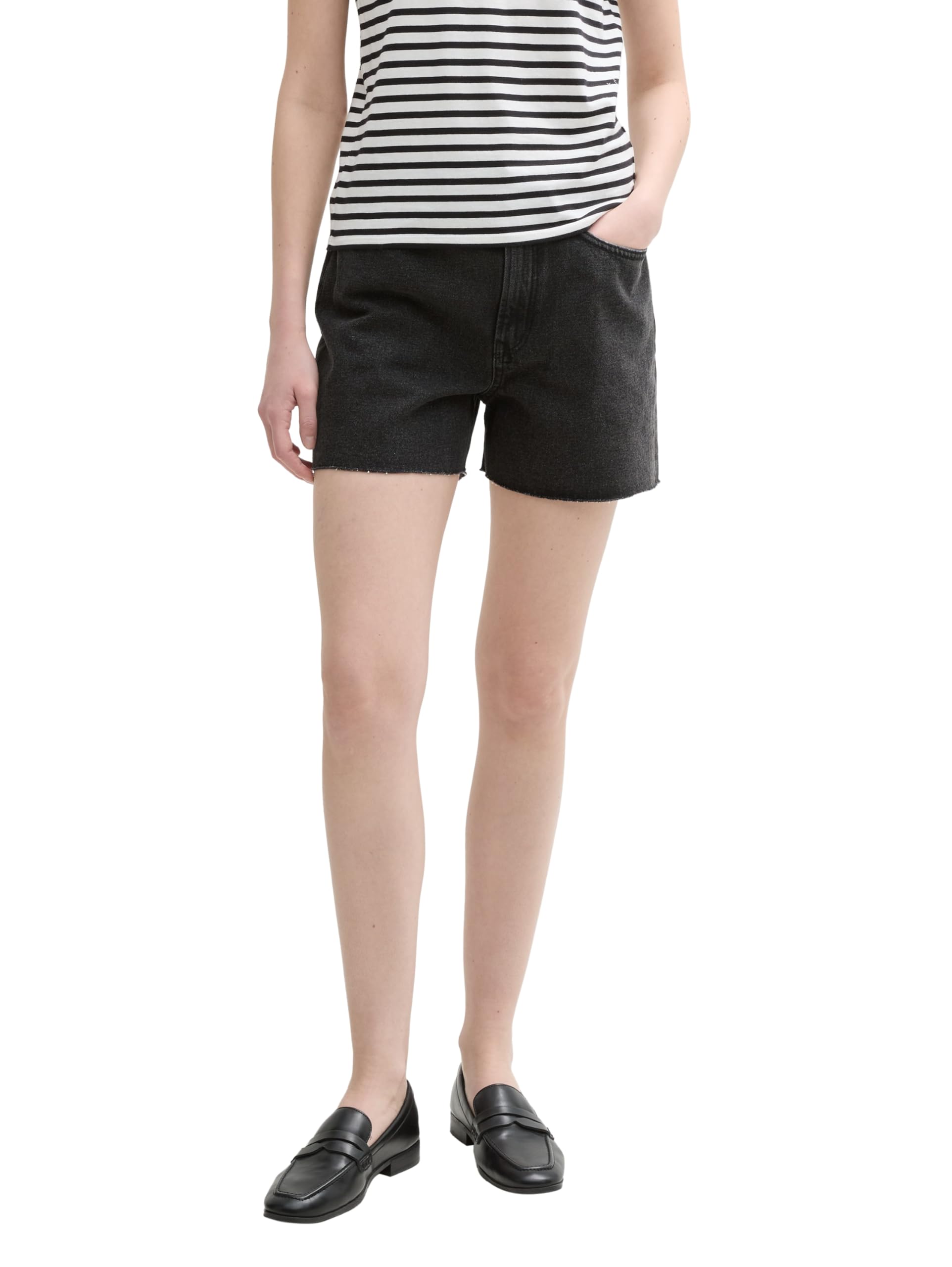 tom-tailor-denim-damen-mom-fit-jeans-shorts-hoher-tragekomfort-1er-pack image 1