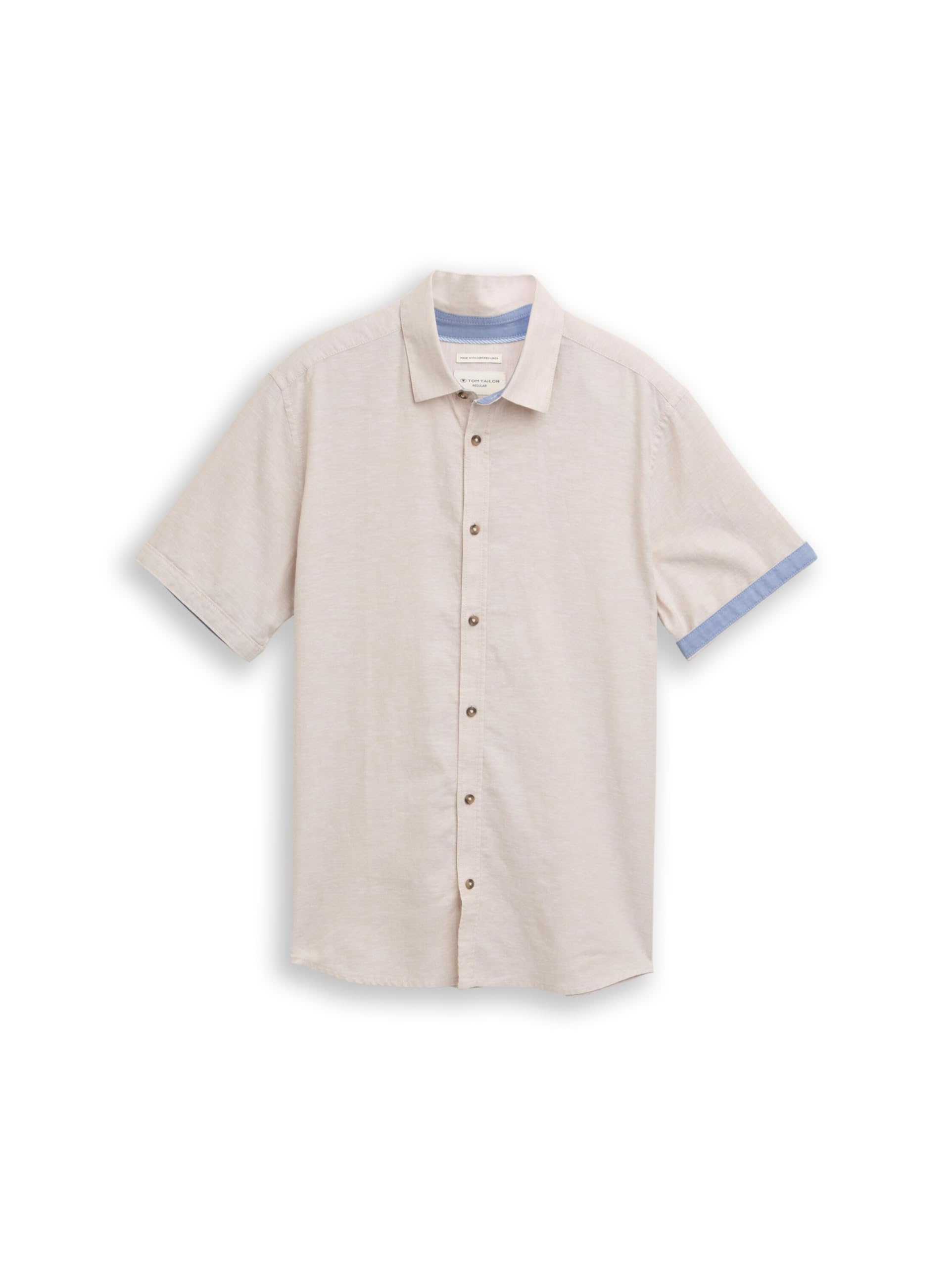 tom-tailor-herren-baumwollhemd-mit-leinen image 5
